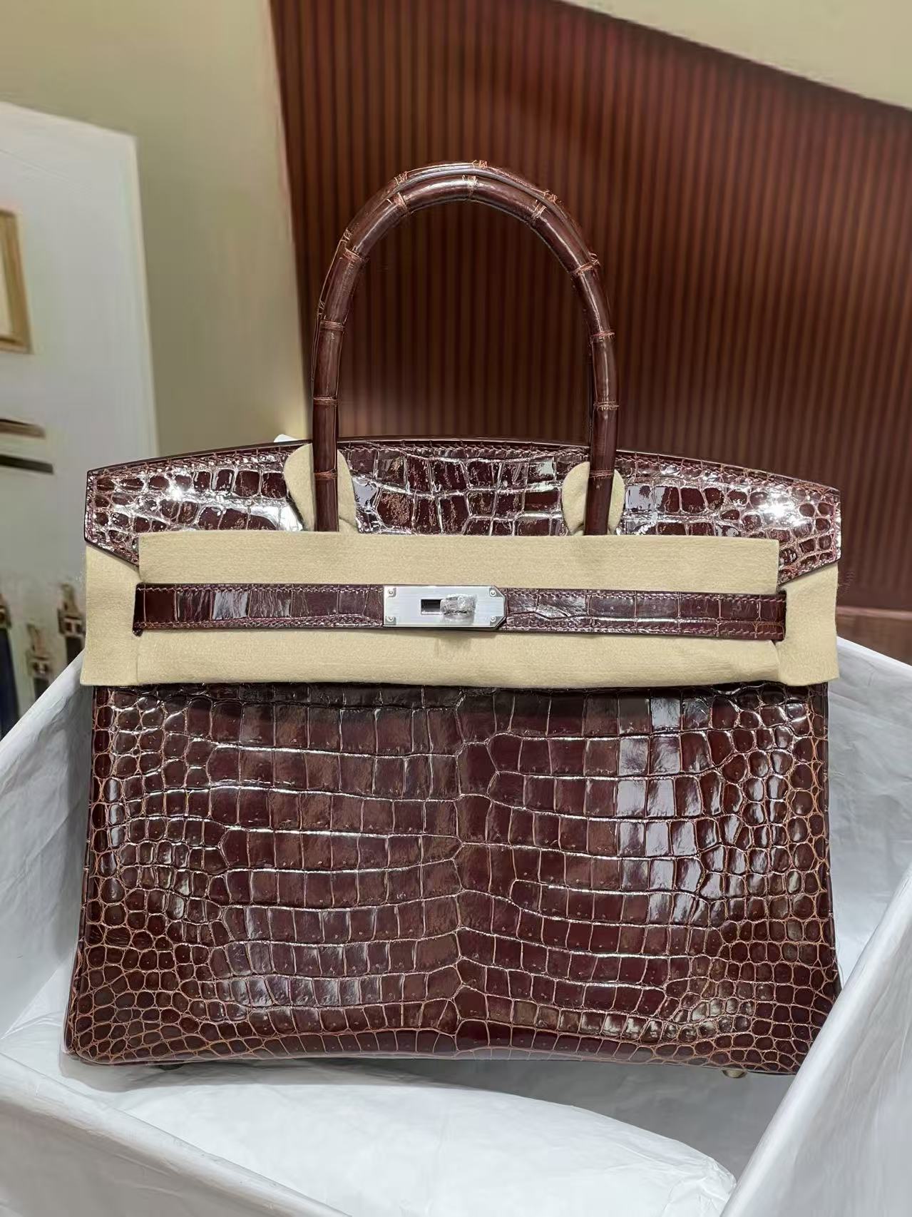 Crocodile skin #57 Bordeaux Birkin 25-30cm