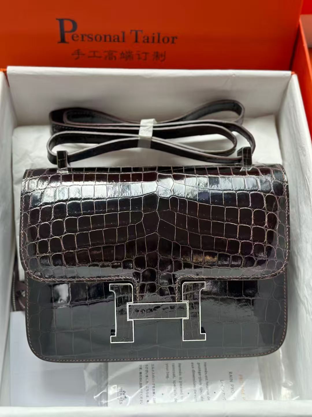 Crocodile skin Constance  19-24cm