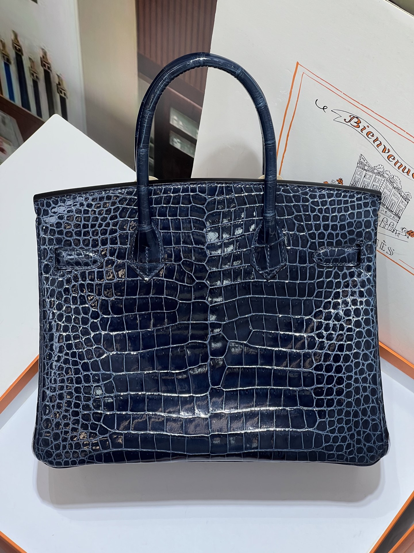 Crocodile skin #73 Blue Sapphire Birkin 25-35cm