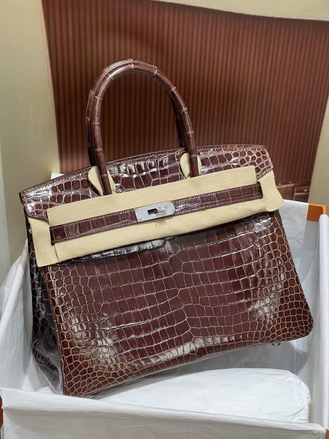 Crocodile skin #57 Bordeaux Birkin 25-30cm