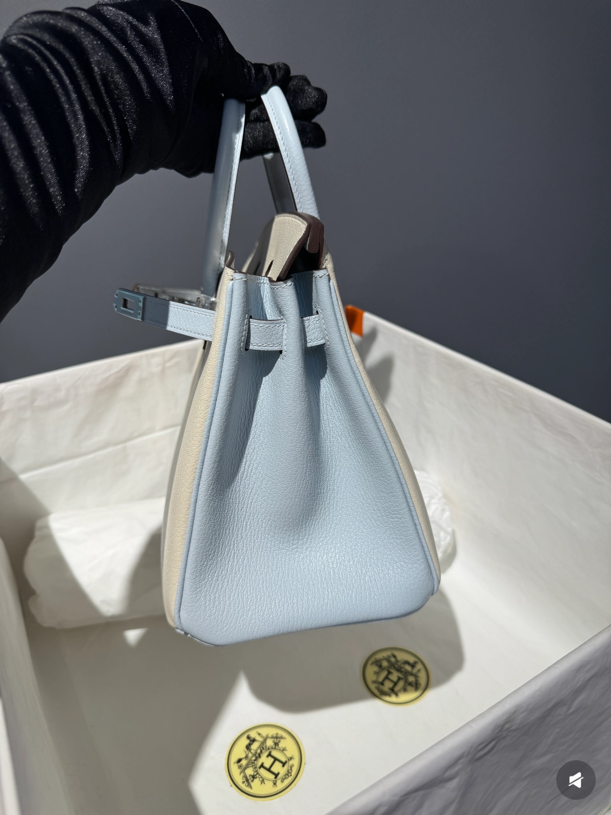 Hermes Birkin Color blocking 25-35cm Goatskin