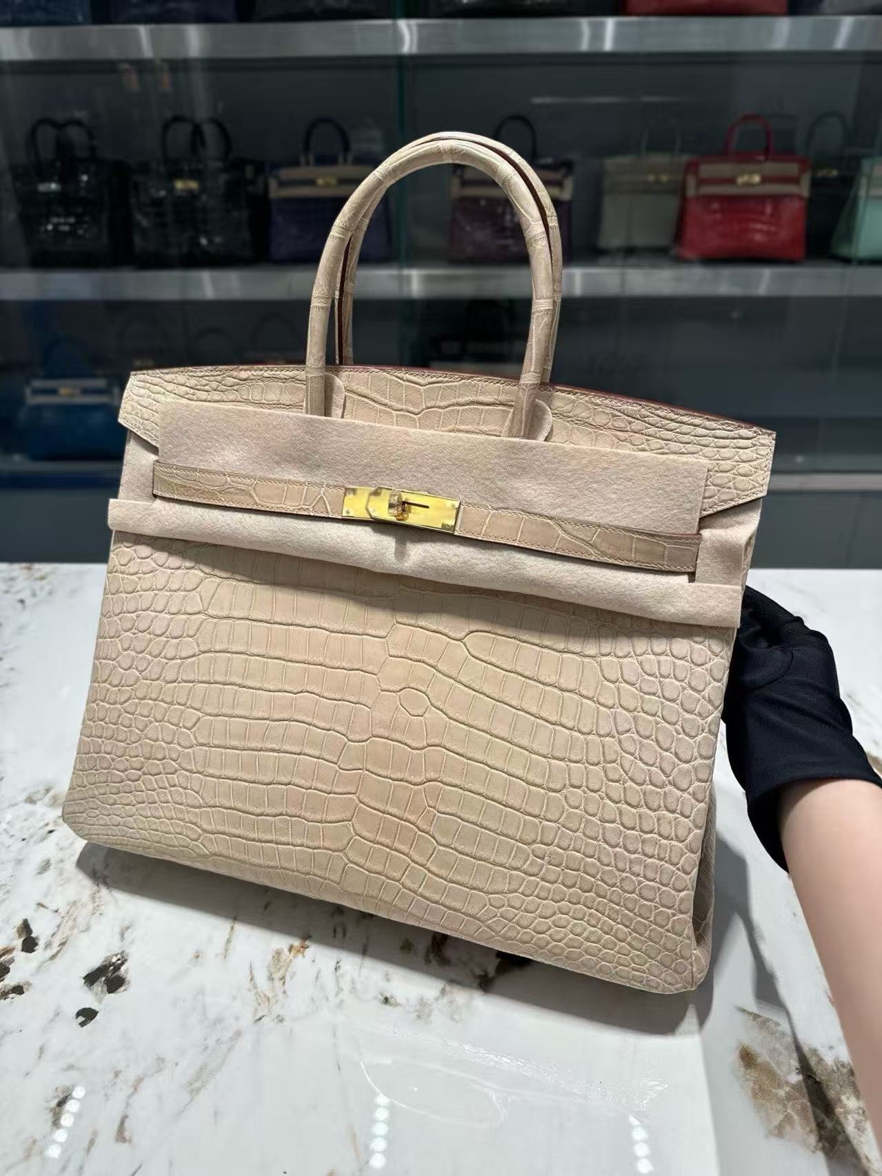 Crocodile skin #0M Chai Birkin 25-30cm