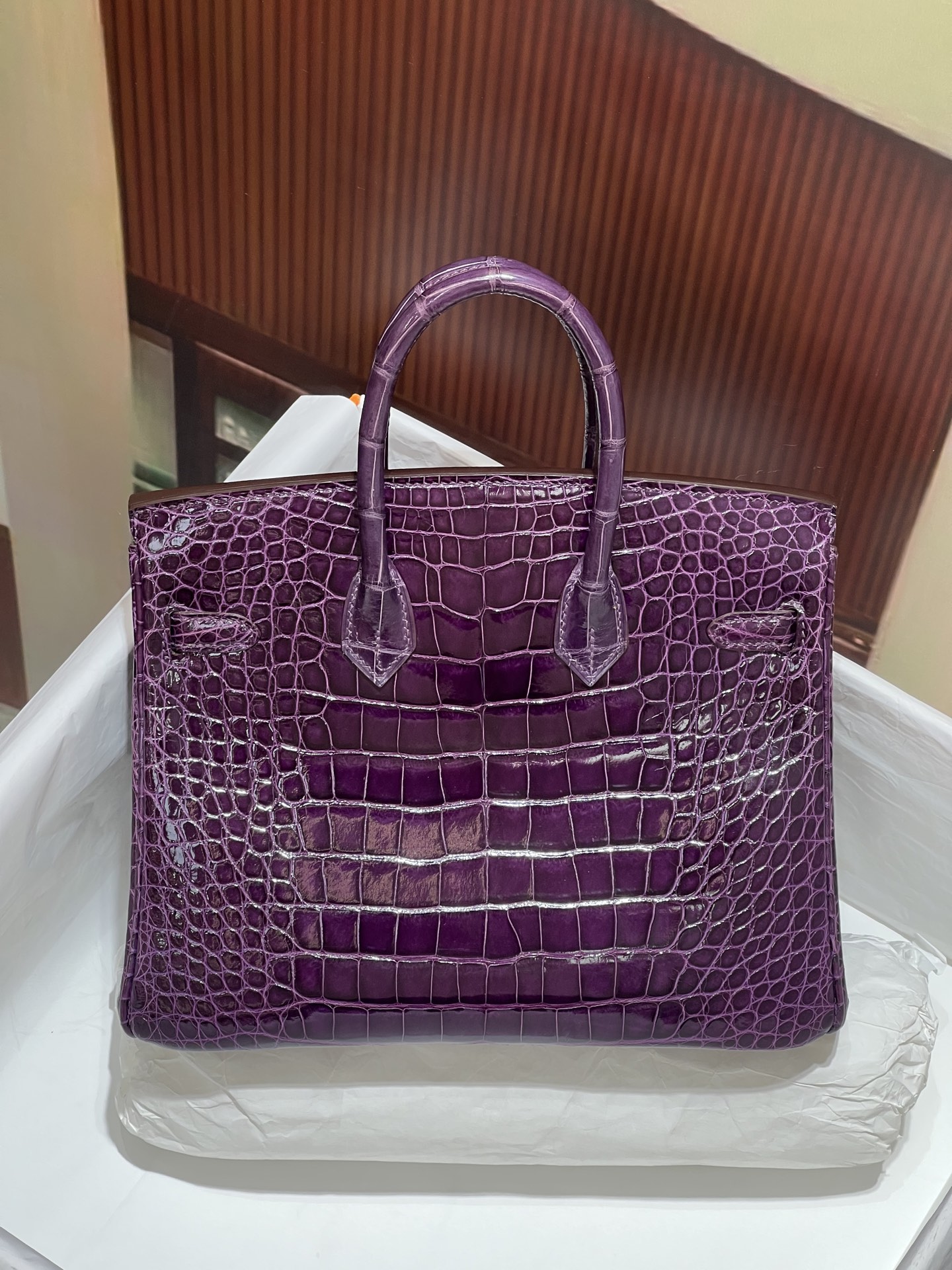 Crocodile skin #N5 Cassis Birkin 25-30cm