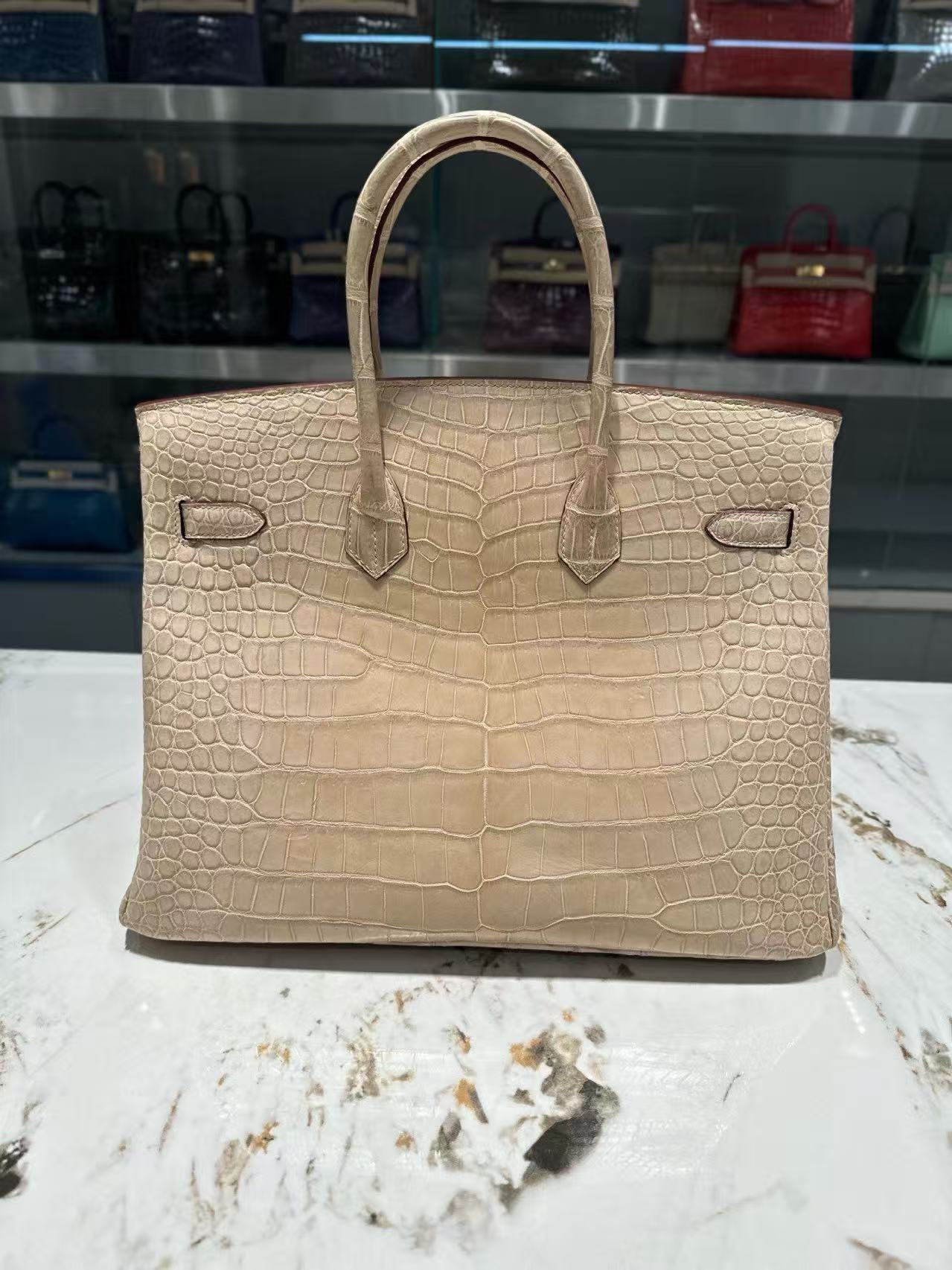 Crocodile skin #0M Chai Birkin 25-30cm