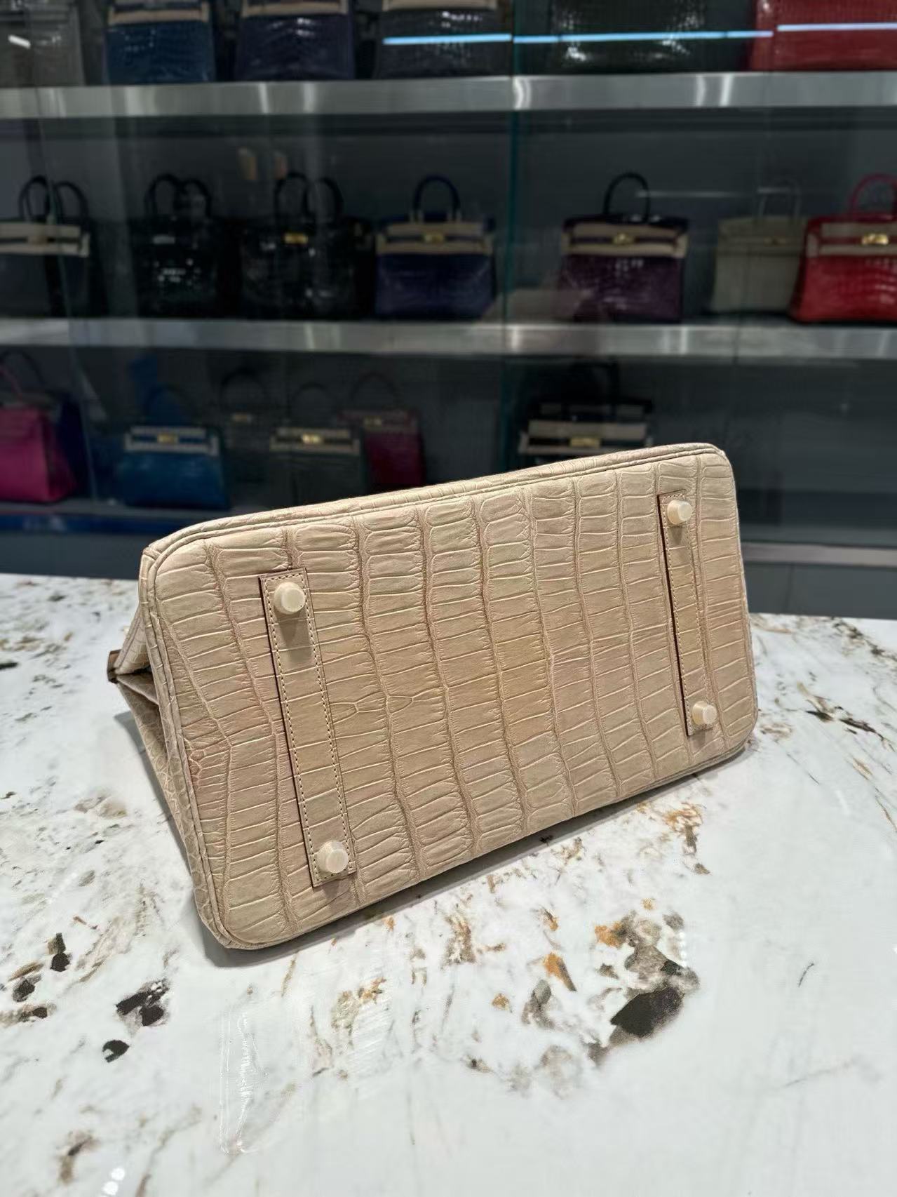 Crocodile skin #0M Chai Birkin 25-30cm