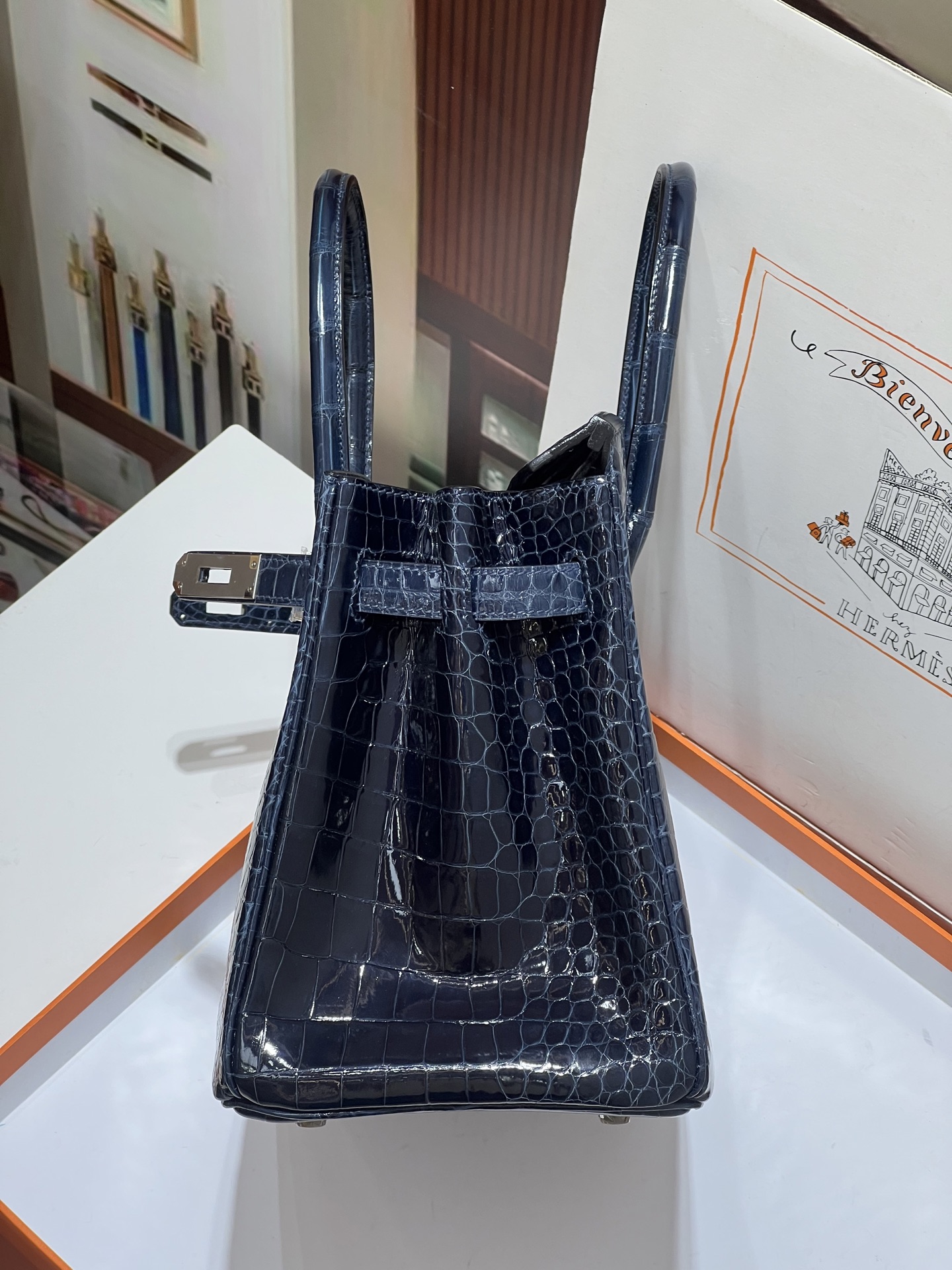 Crocodile skin #73 Blue Sapphire Birkin 25-35cm