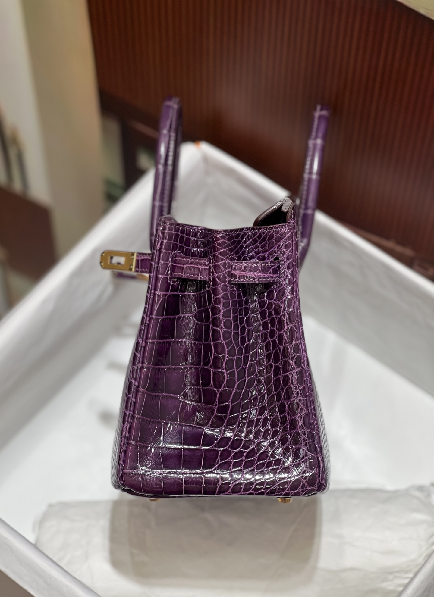 Crocodile skin #N5 Cassis Birkin 25-30cm