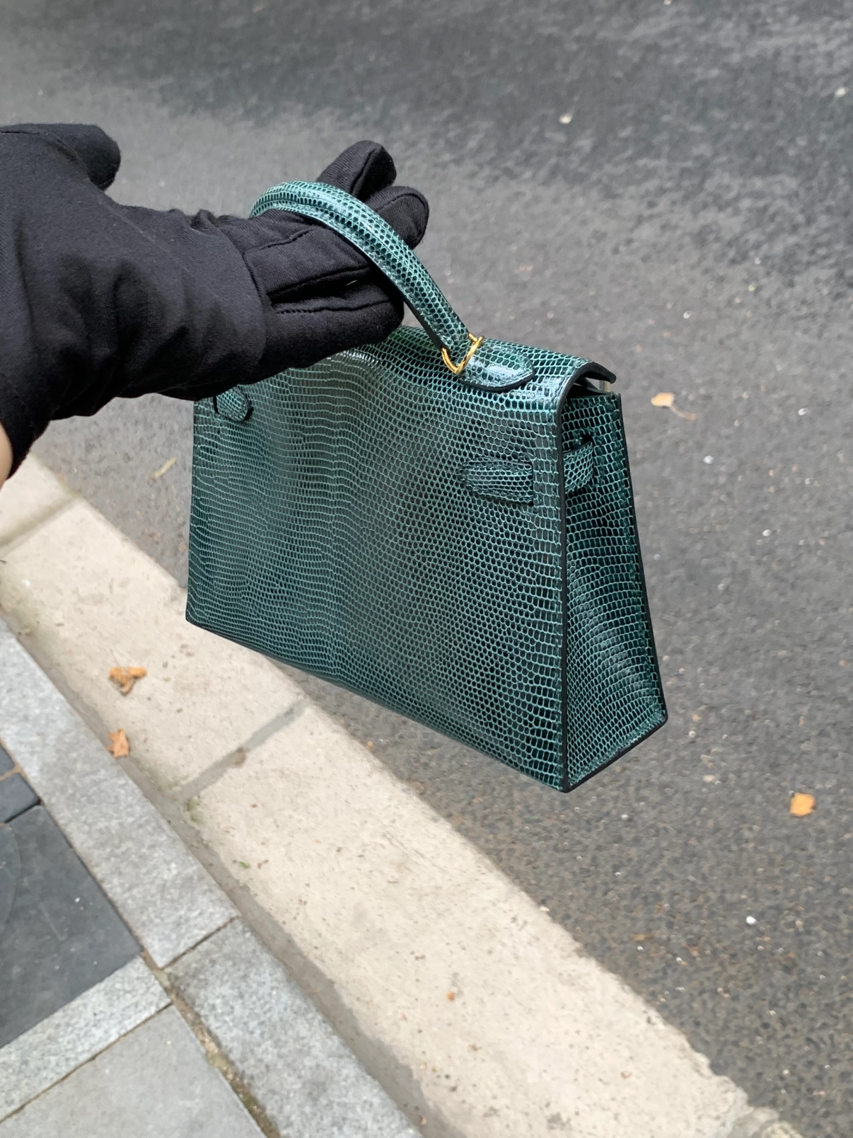 Lizard skin mini kelly #6O Vert Cypress