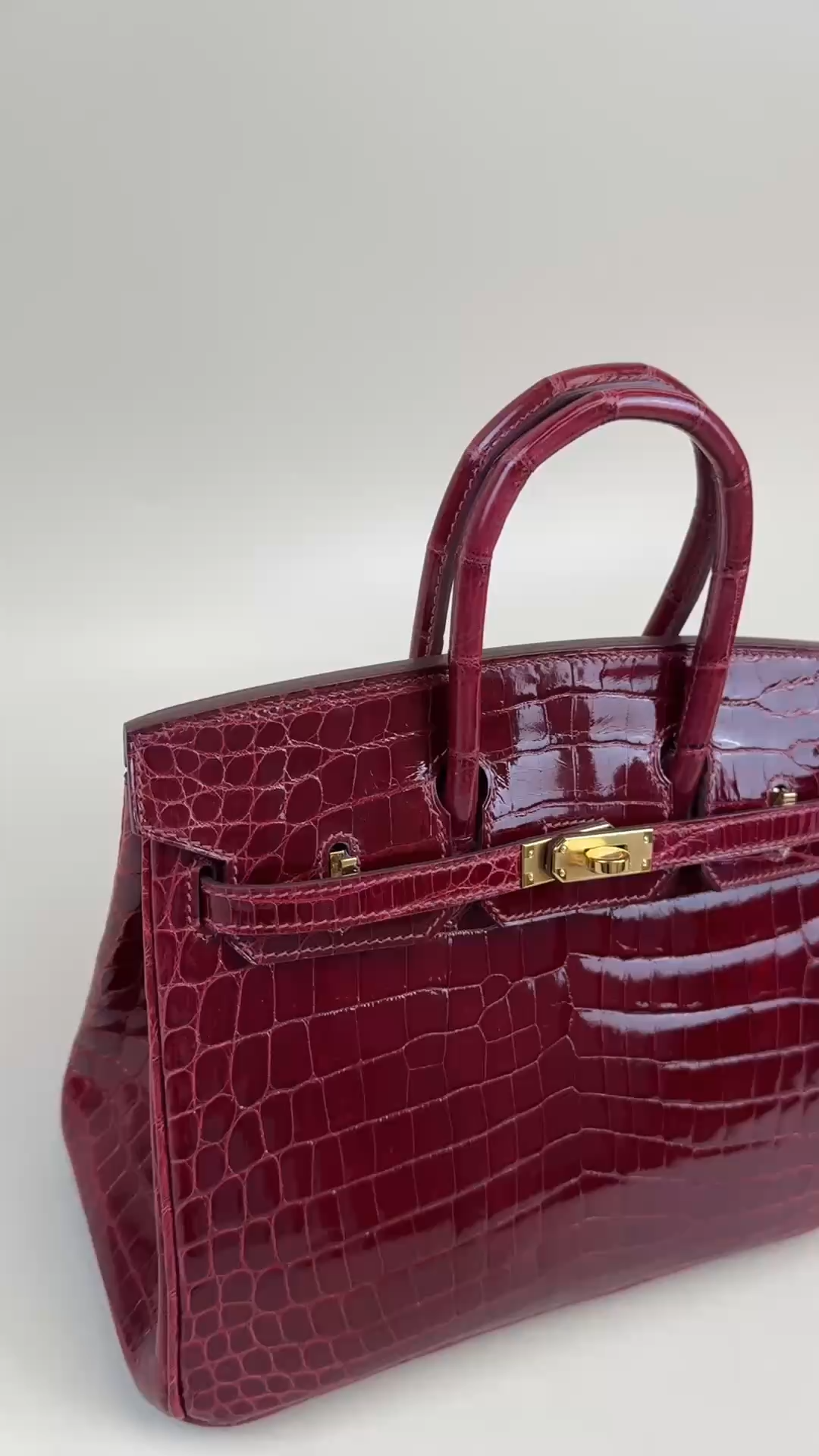 Crocodile skin #F5 Bourgogne Birkin 25-30cm