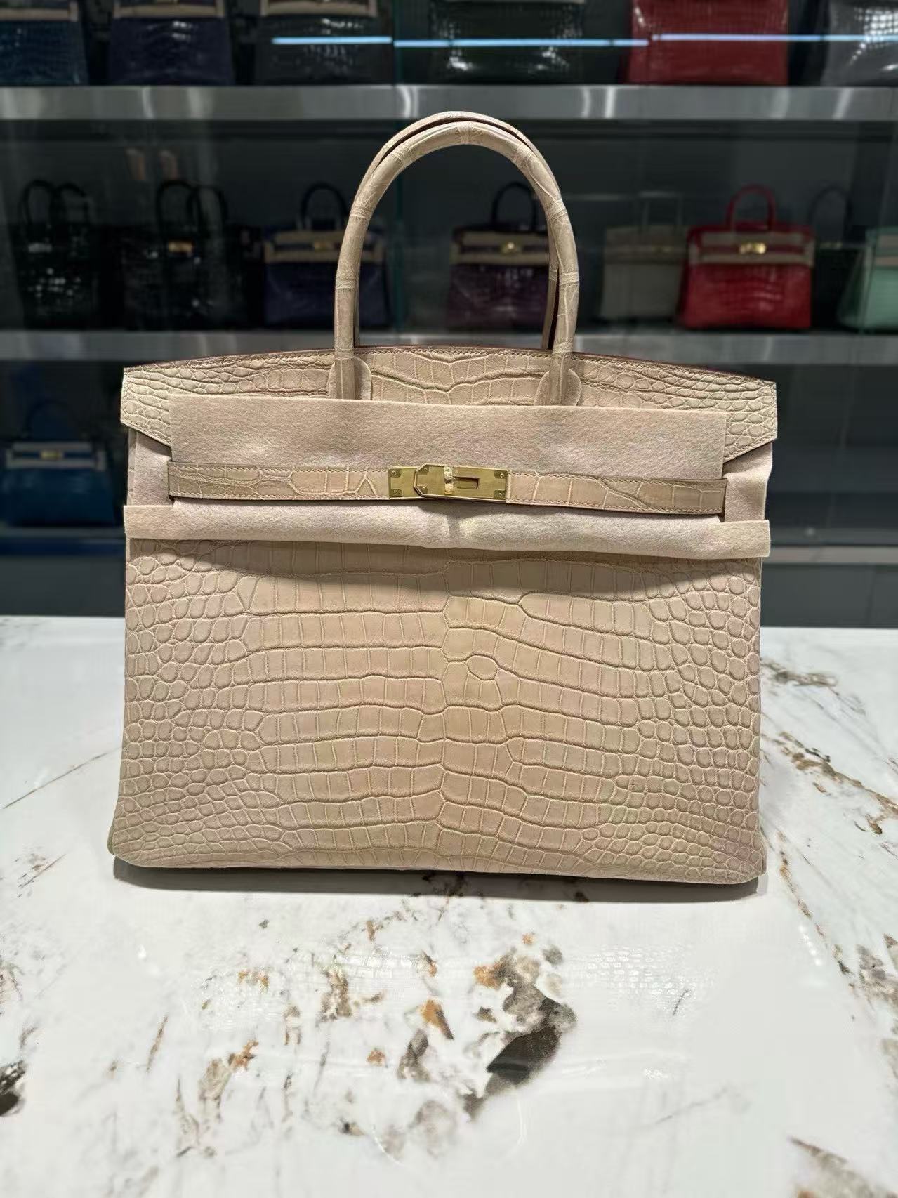 Crocodile skin #0M Chai Birkin 25-30cm