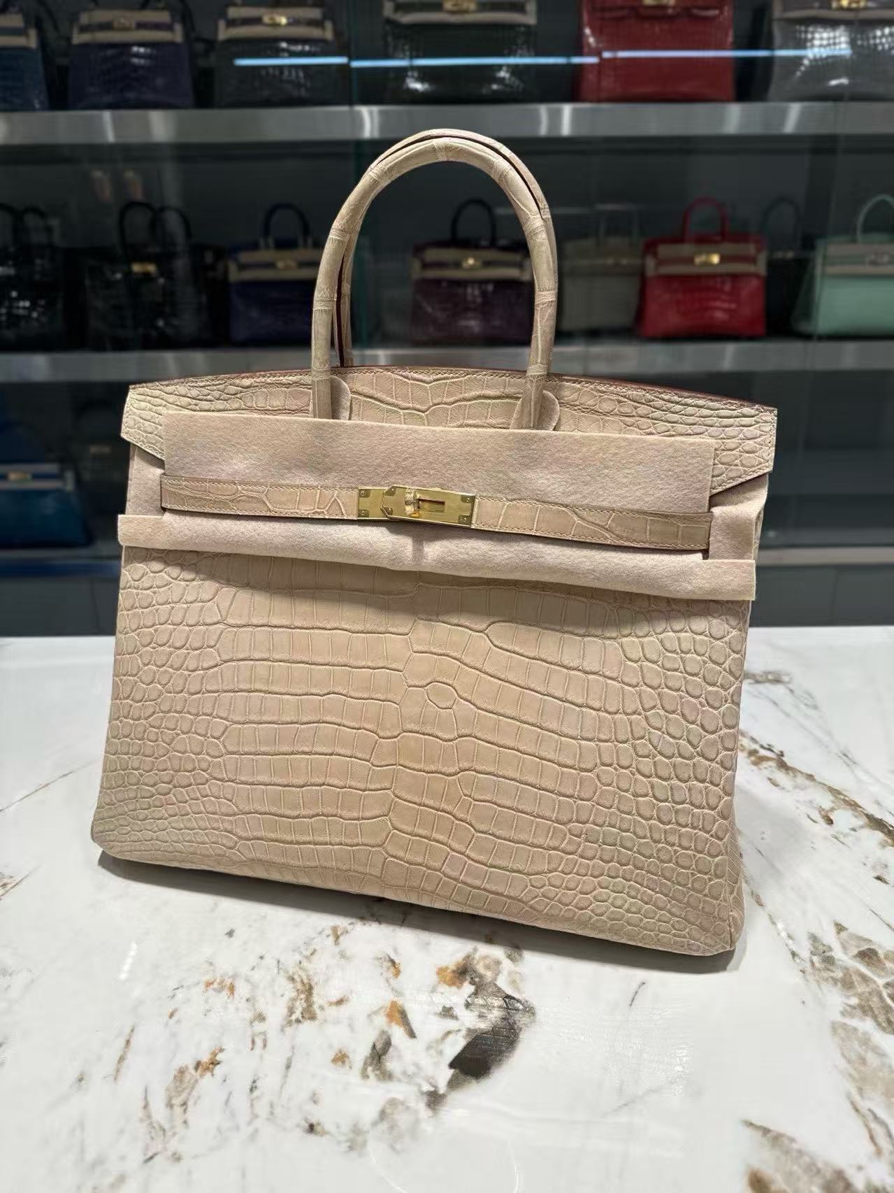 Crocodile skin #0M Chai Birkin 25-30cm