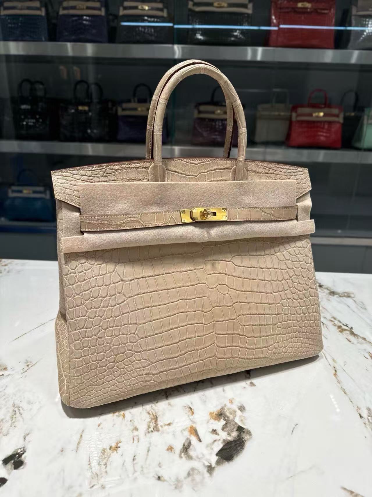Crocodile skin #0M Chai Birkin 25-30cm