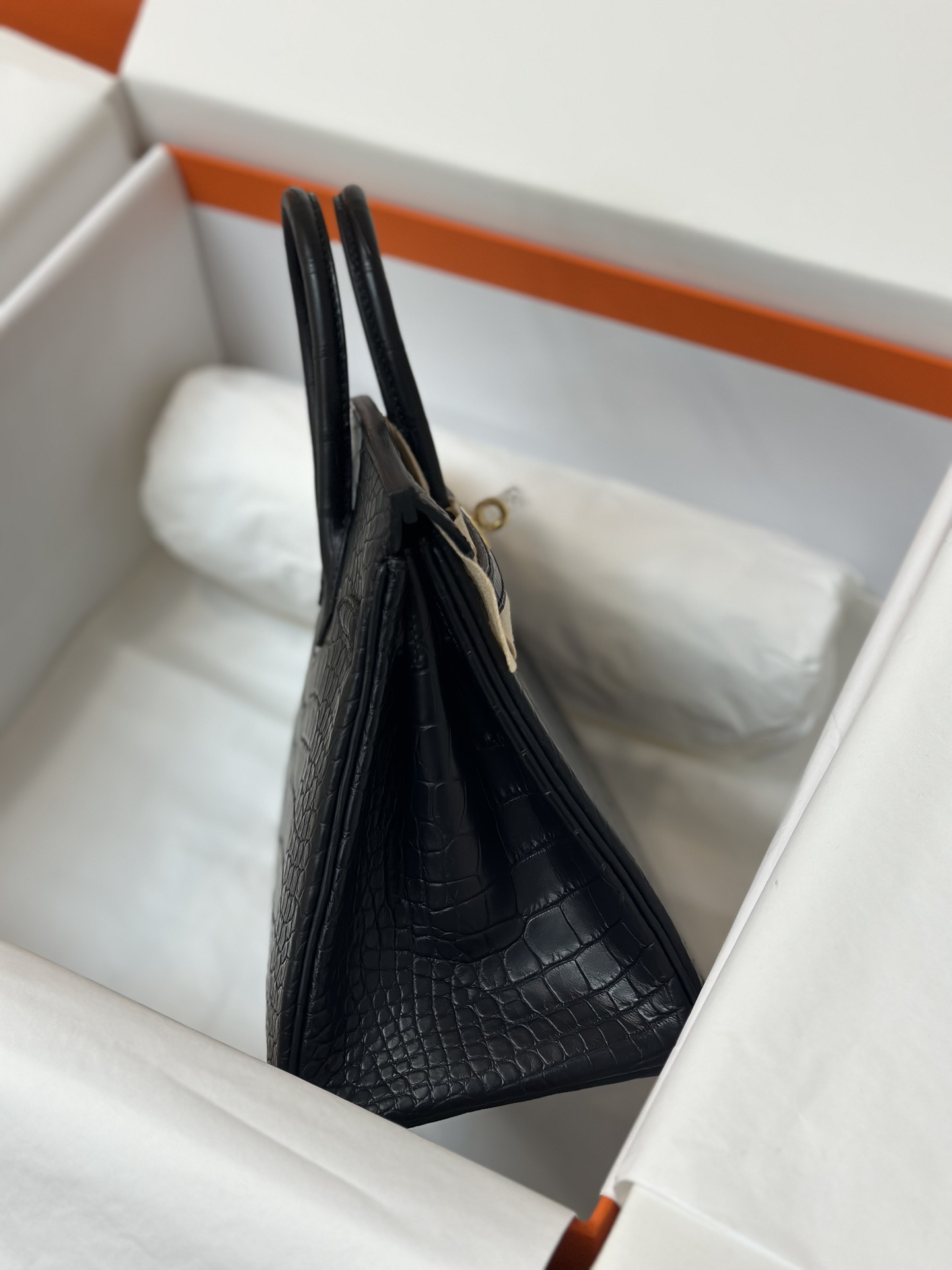 Hermes  Birkin 25-30 crocodile skin