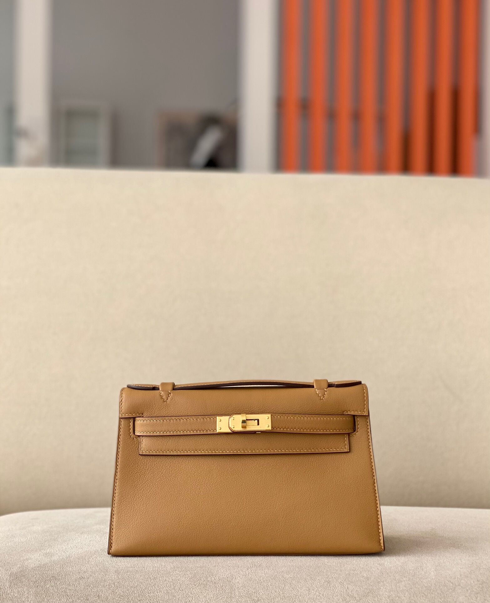 Hermes Kelly #27 Natural 22cm Swift