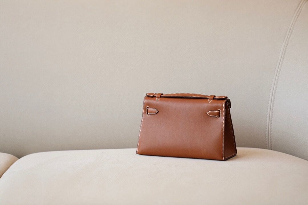 Hermes Kelly #37 Gold brown 22cm Swift