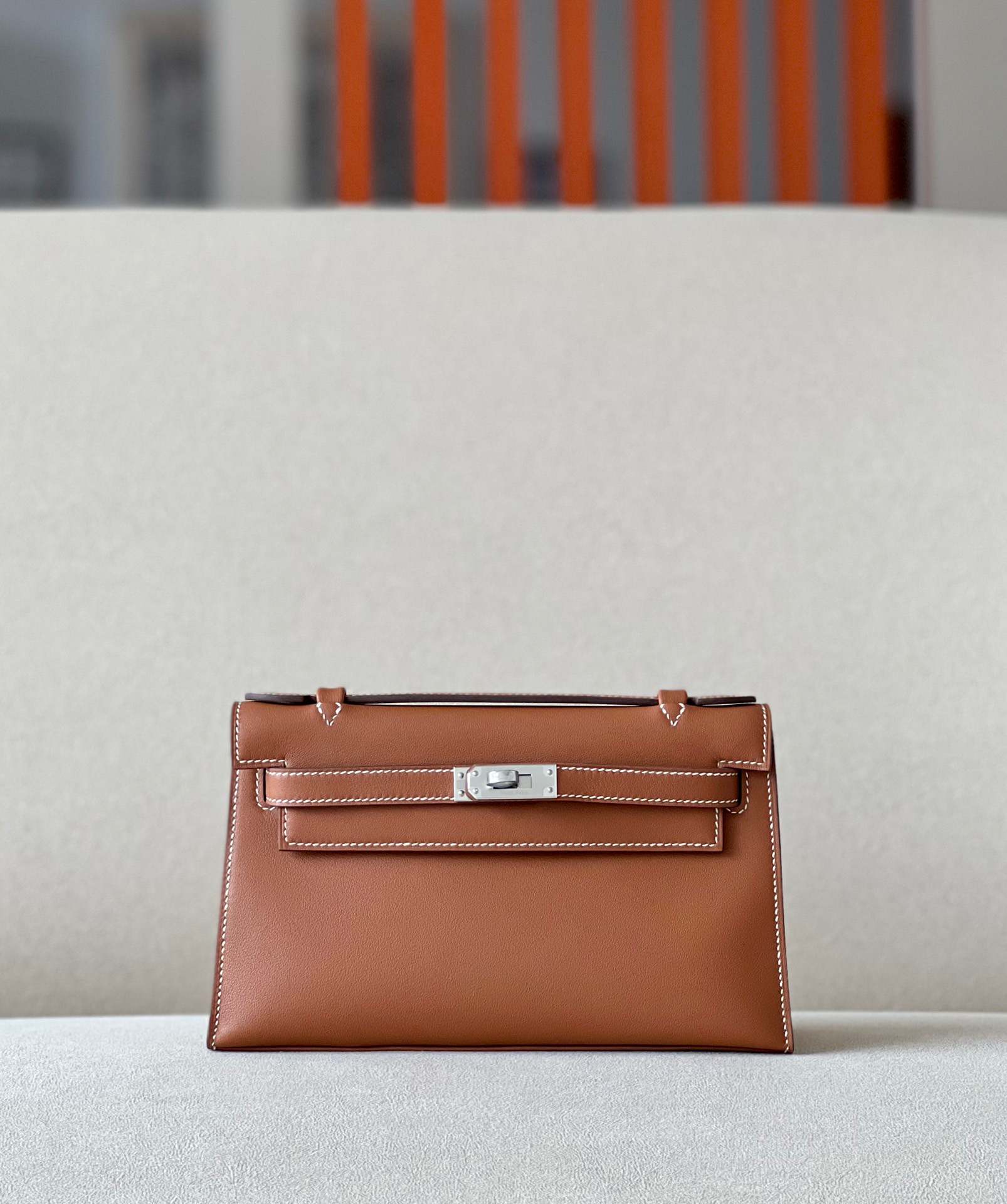 Hermes Kelly #37 Gold brown 22cm Swift