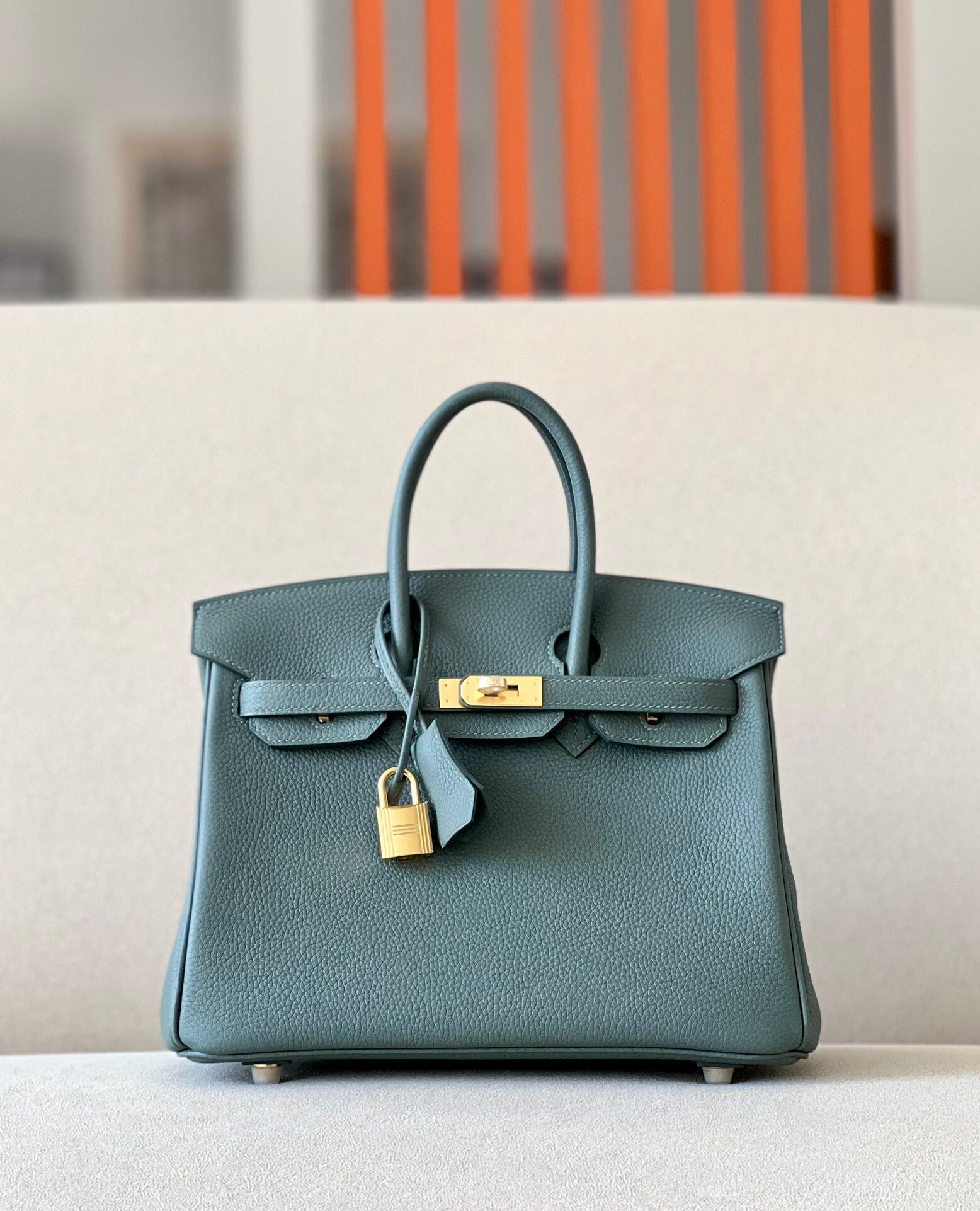 Hermes Birkin #61 Vert Amande 25-35cm TOGO