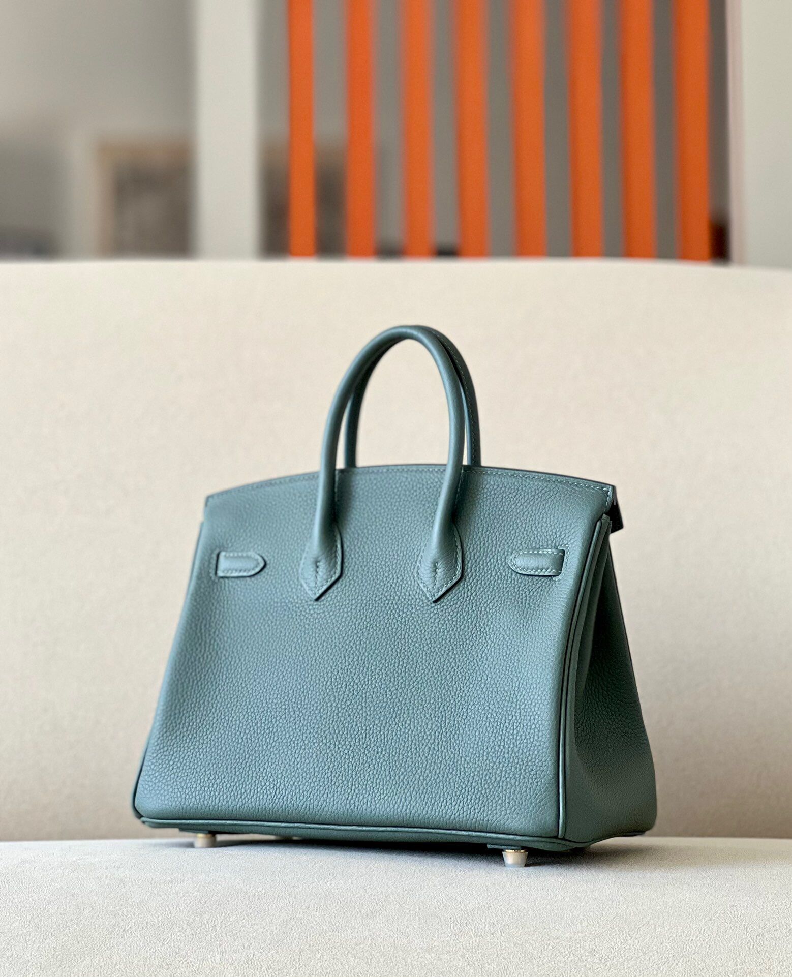 Hermes Birkin #61 Vert Amande 25-35cm TOGO