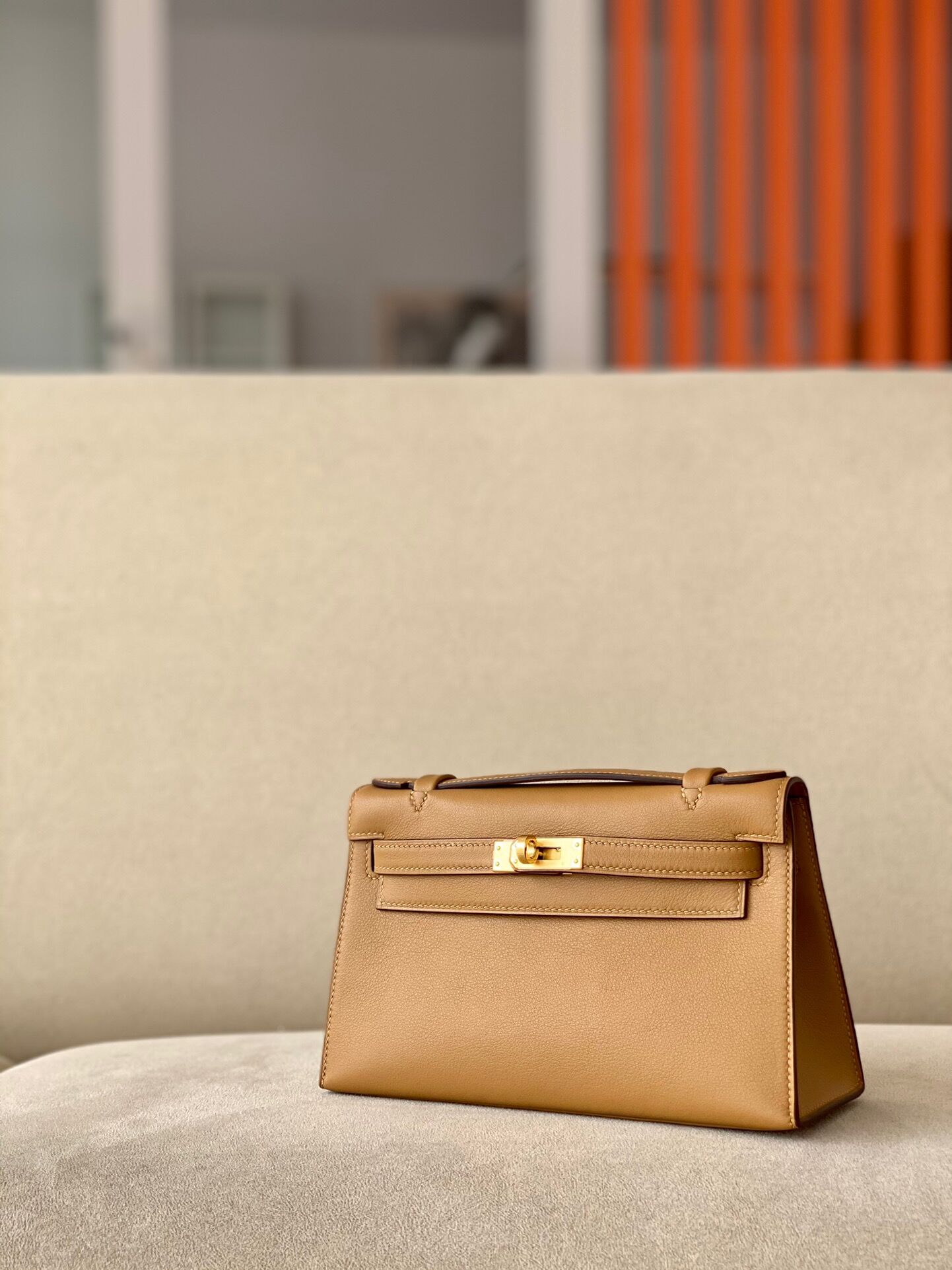 Hermes Kelly #27 Natural 22cm Swift