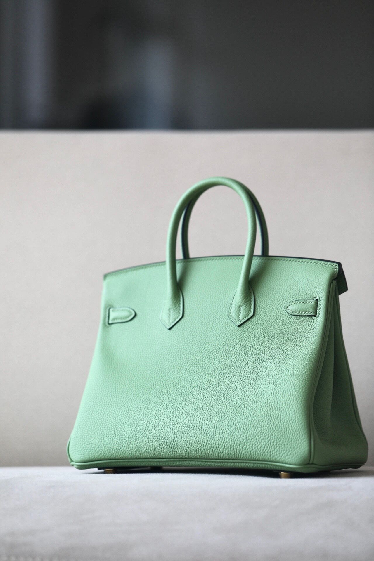 Hermes Birkin #31 Vert Criquet 25-35cm TOGO