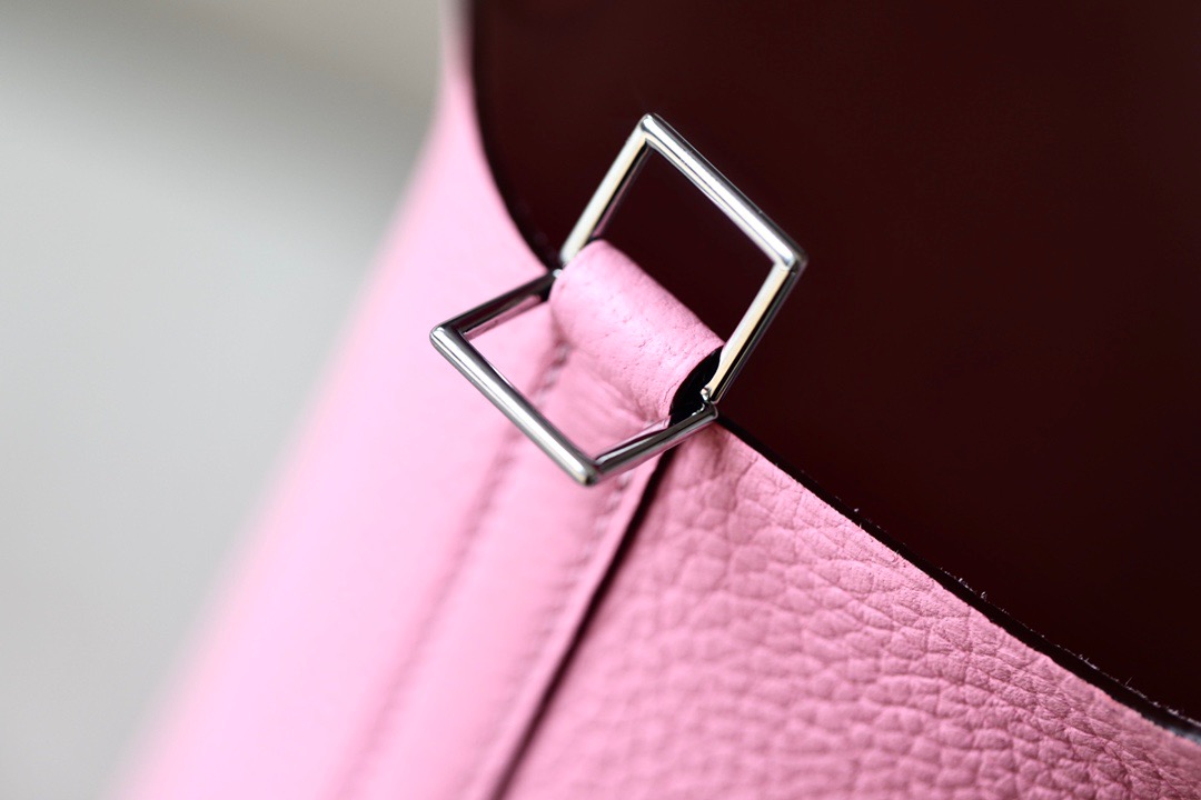 Hermes Picotin Ostrich skin with Togo #1Q Rose confetti 18-22cm