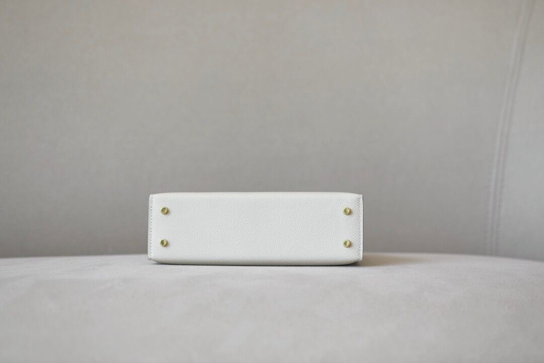 Hermes Mini Kelly #10 Craie Epsom