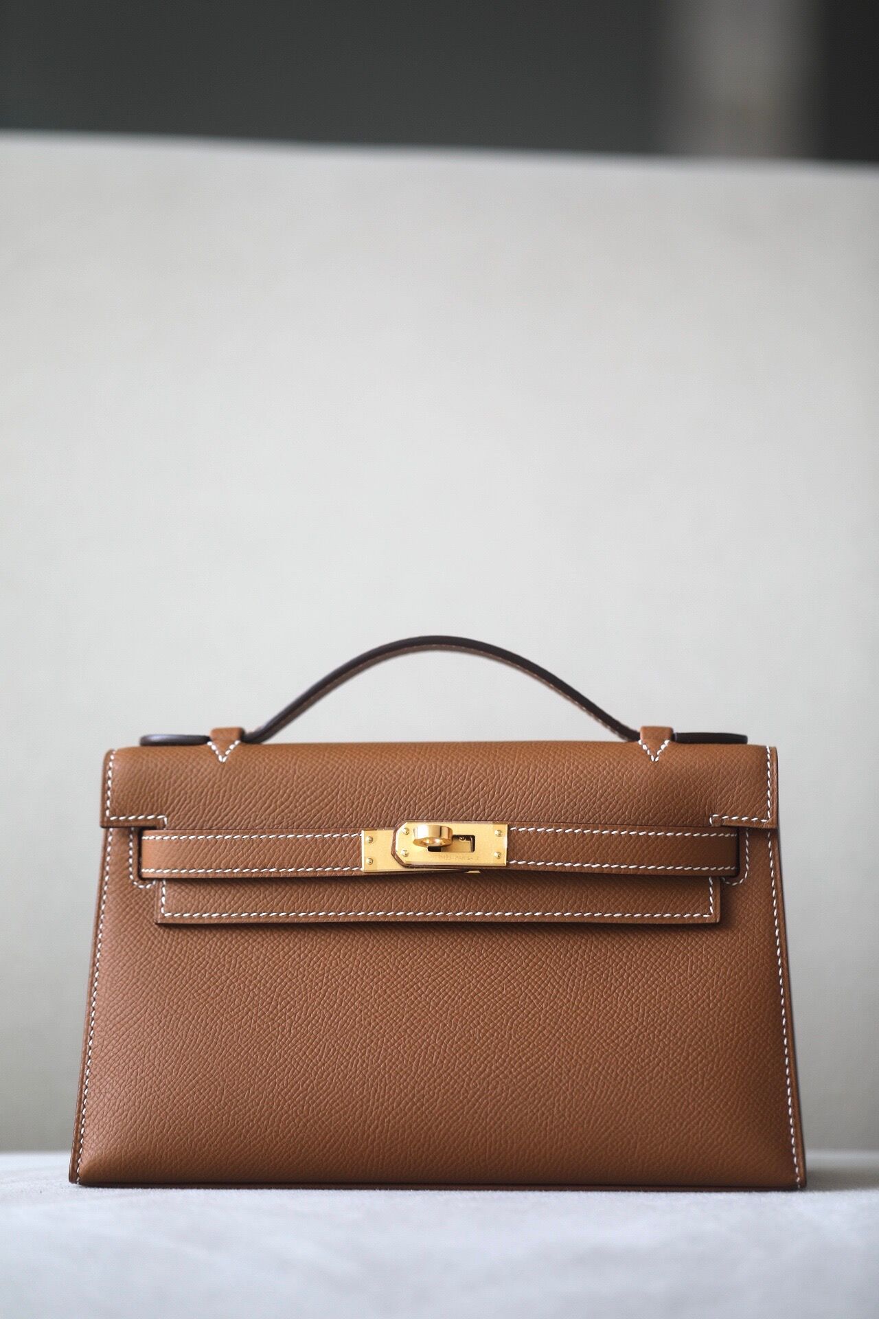 Hermes Kelly #37 Gold 22cm Epsom