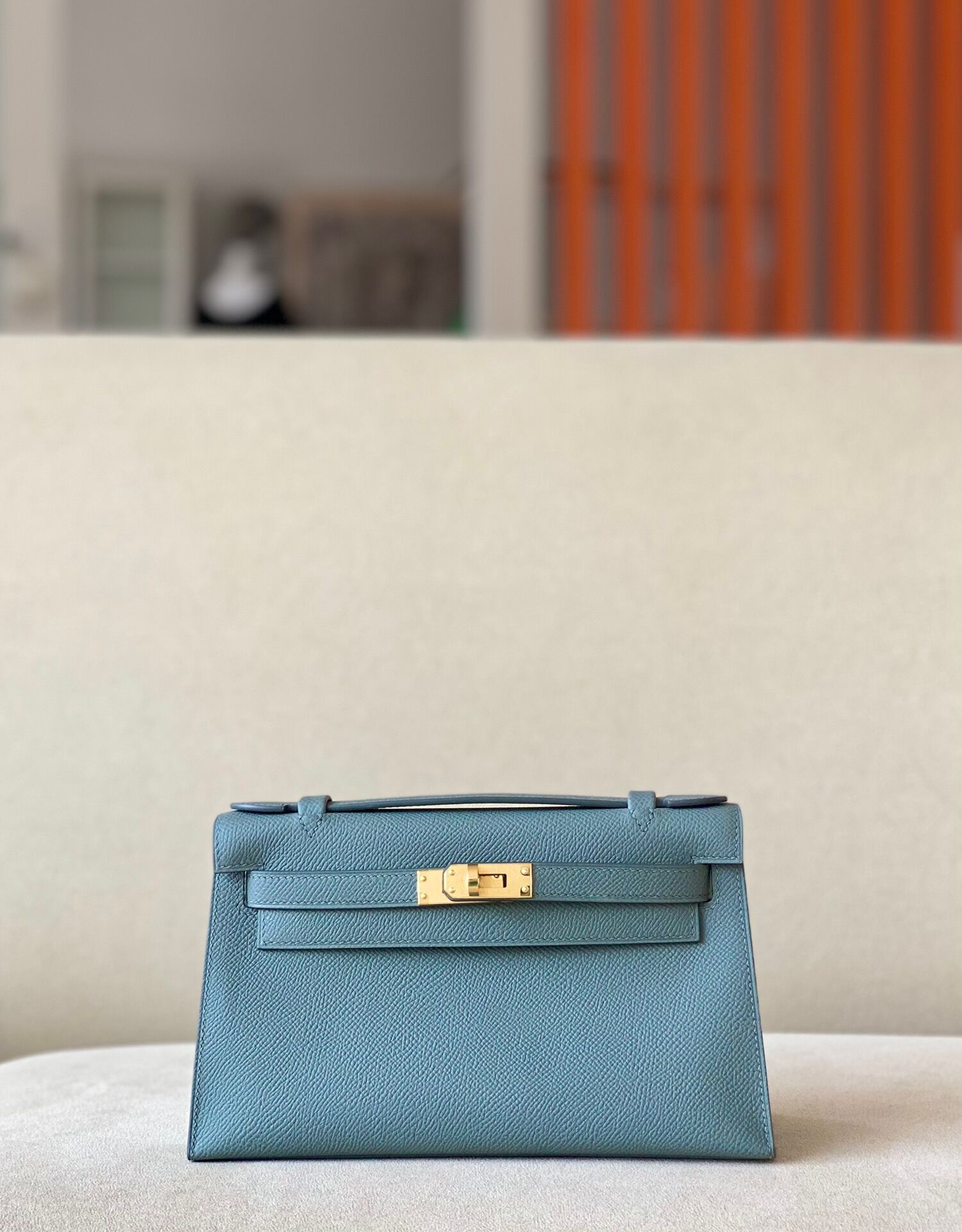 Hermes Kelly #2T Blue paradise 22cm Epsom