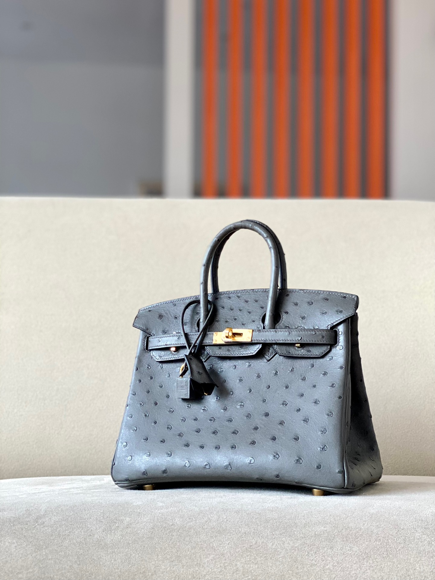 Birkin Ostrich skin   25-35cm