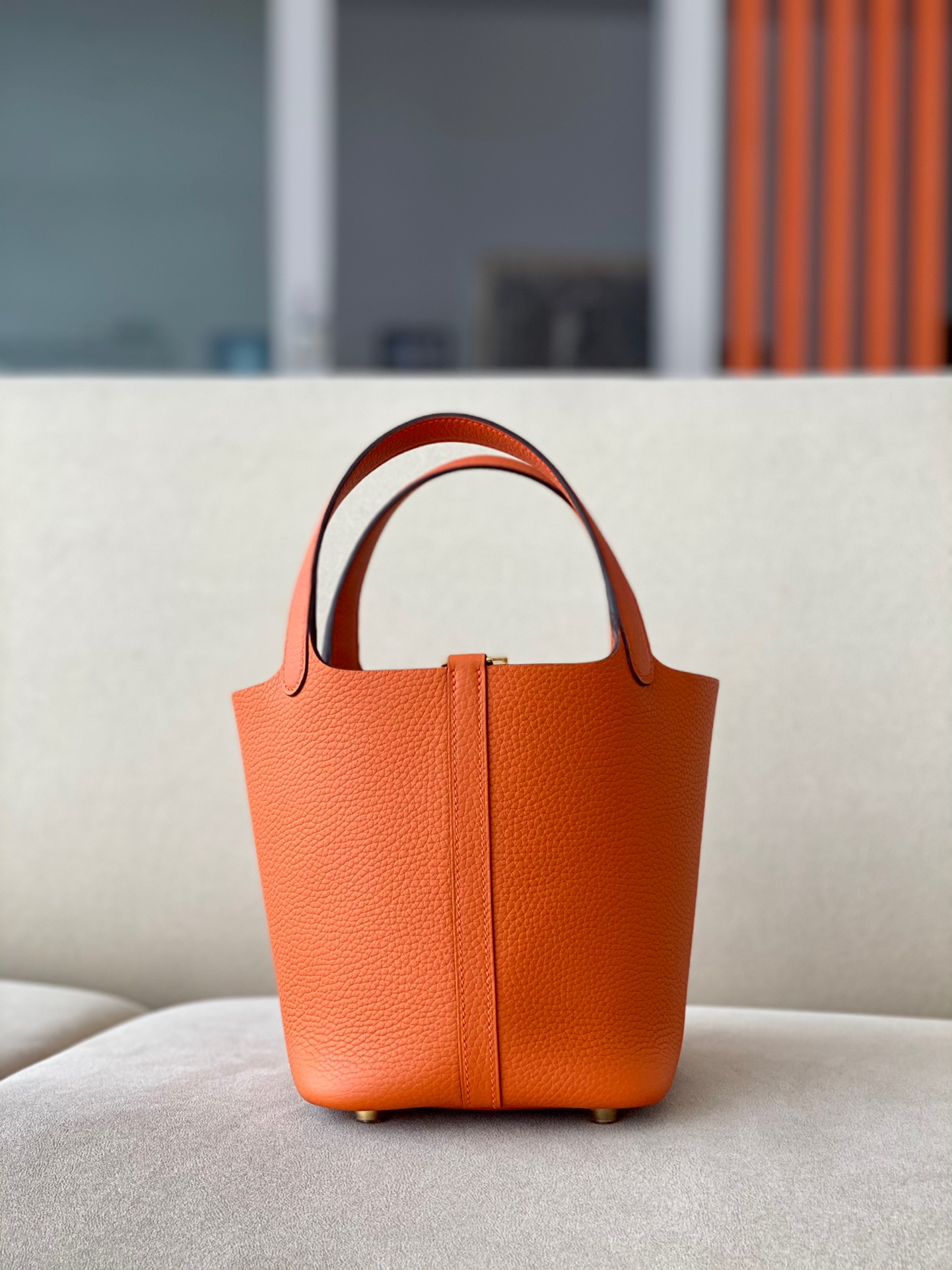 Hermes Picotin #93 Orange 18-22cm TOGO