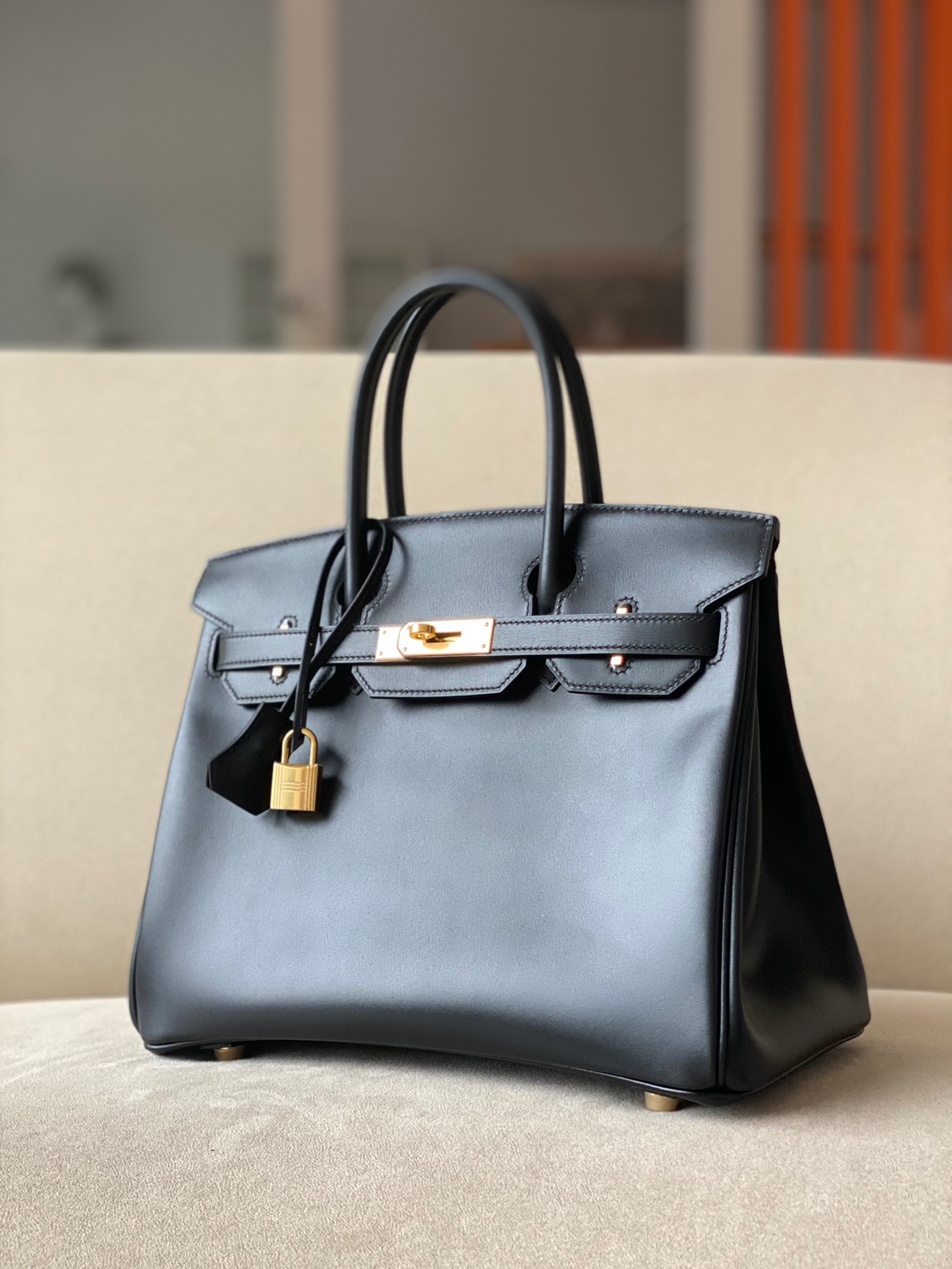 Hermes Birkin #89 Nolr 25-35cm Box