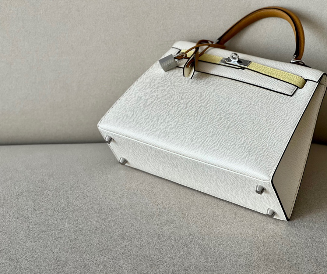Hermes Kelly Color blocking  25-28cm Epsom Sellier