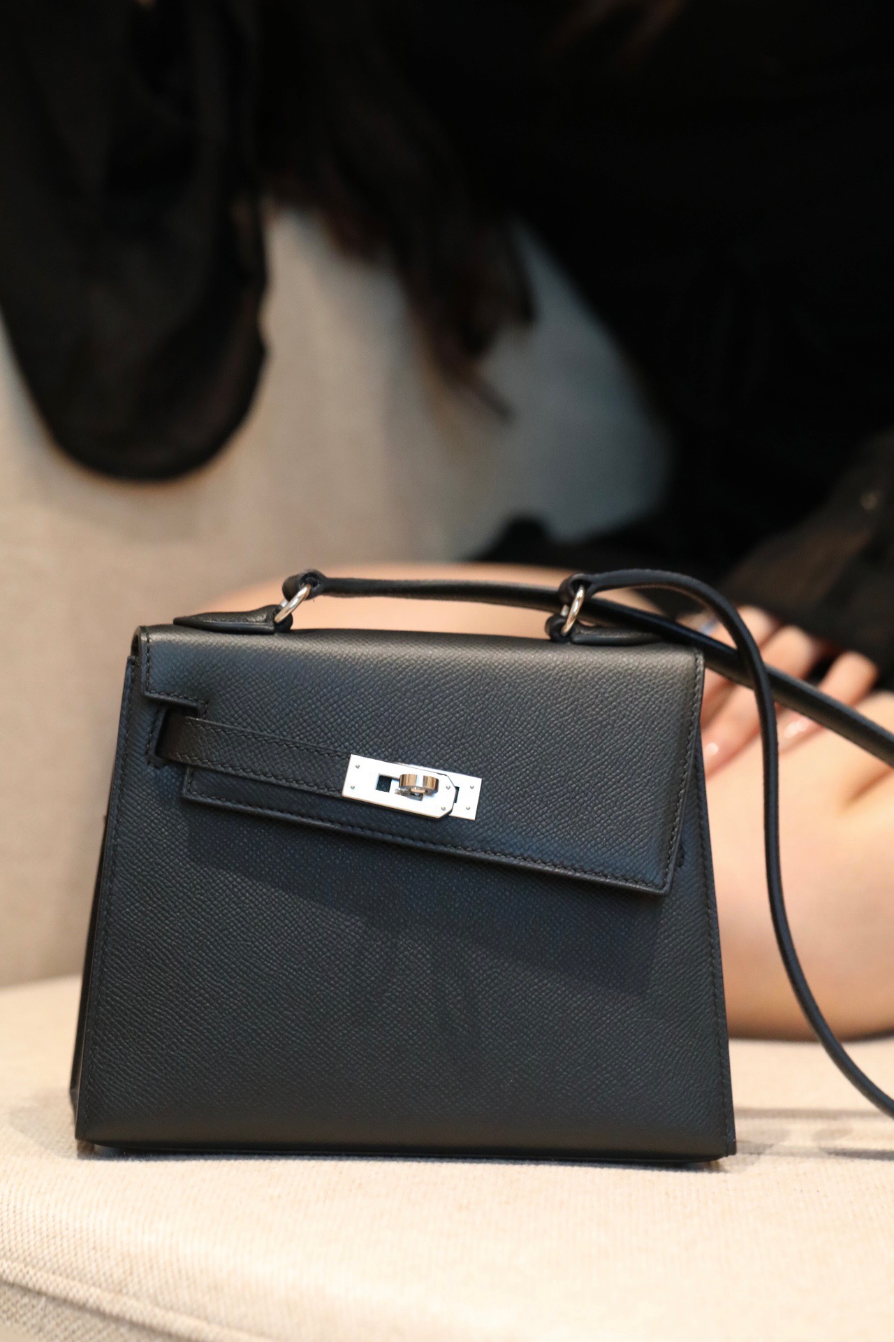 Hermes Kelly Desordre #89 Nolr Epsom