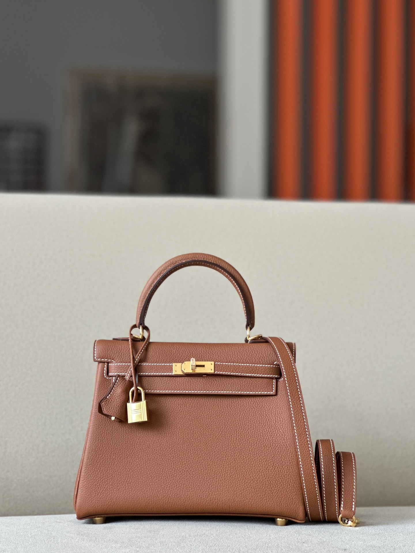 Hermes Kelly #37 Gold 25-28cm Togo