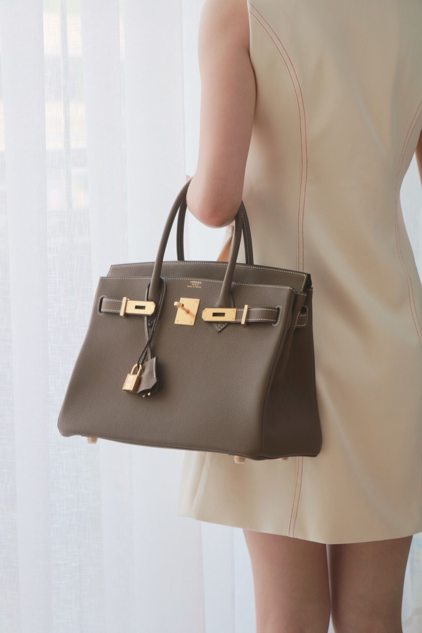 Hermes Birkin #18 Etoupe 25-35cm TOGO