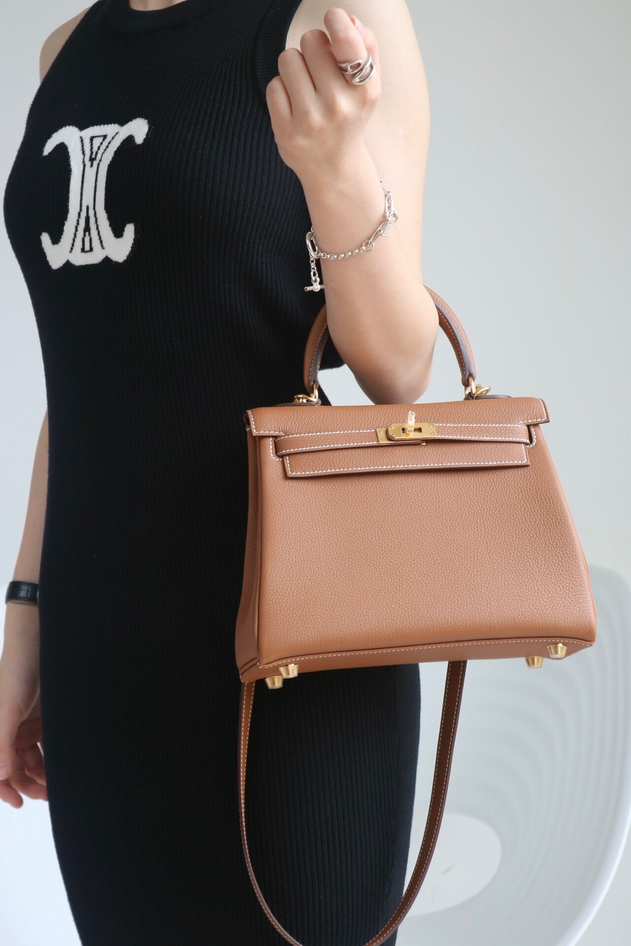 Hermes Kelly #37 Gold 25-28cm Togo