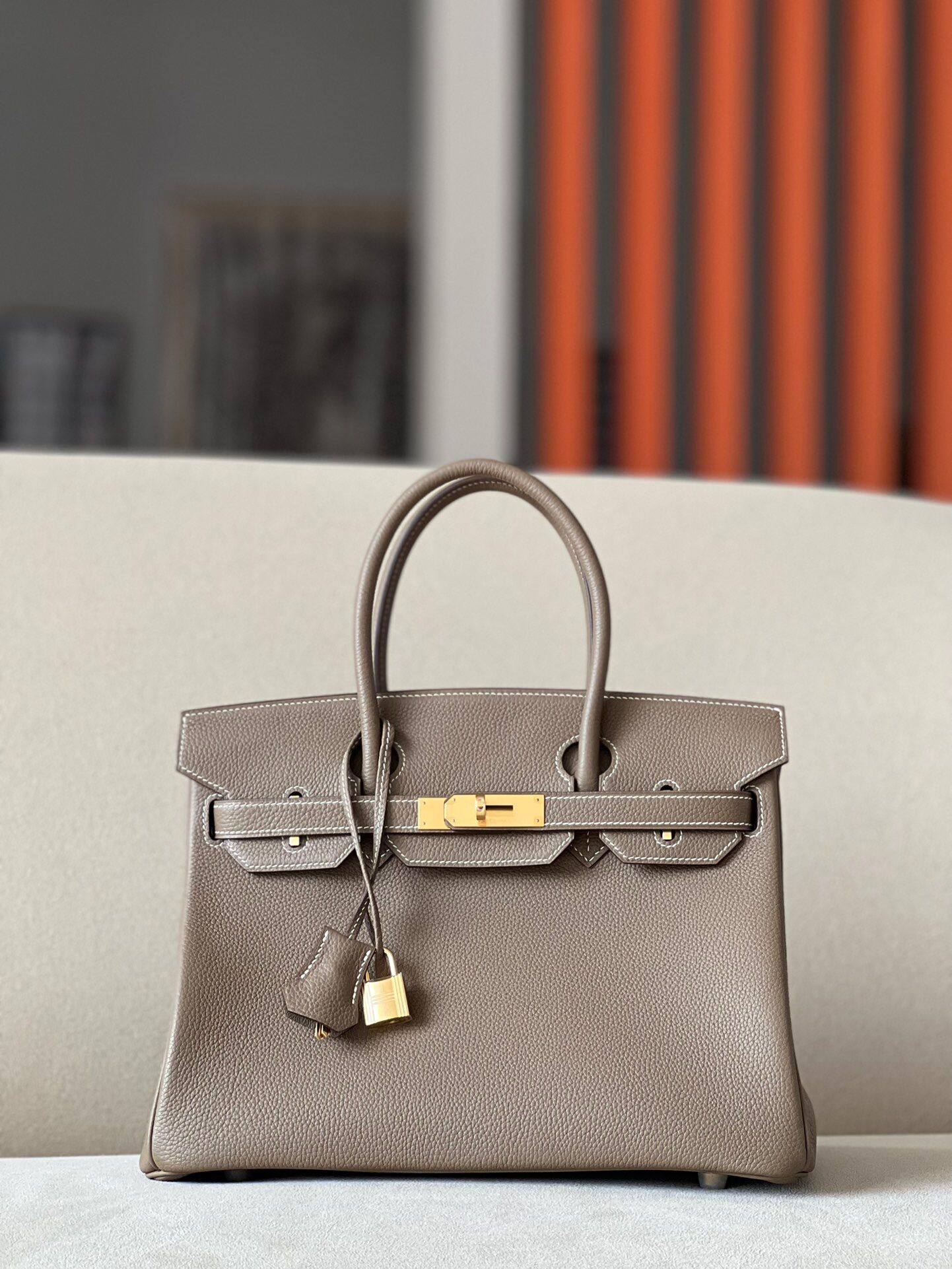 Hermes Birkin #18 Etoupe 25-35cm TOGO