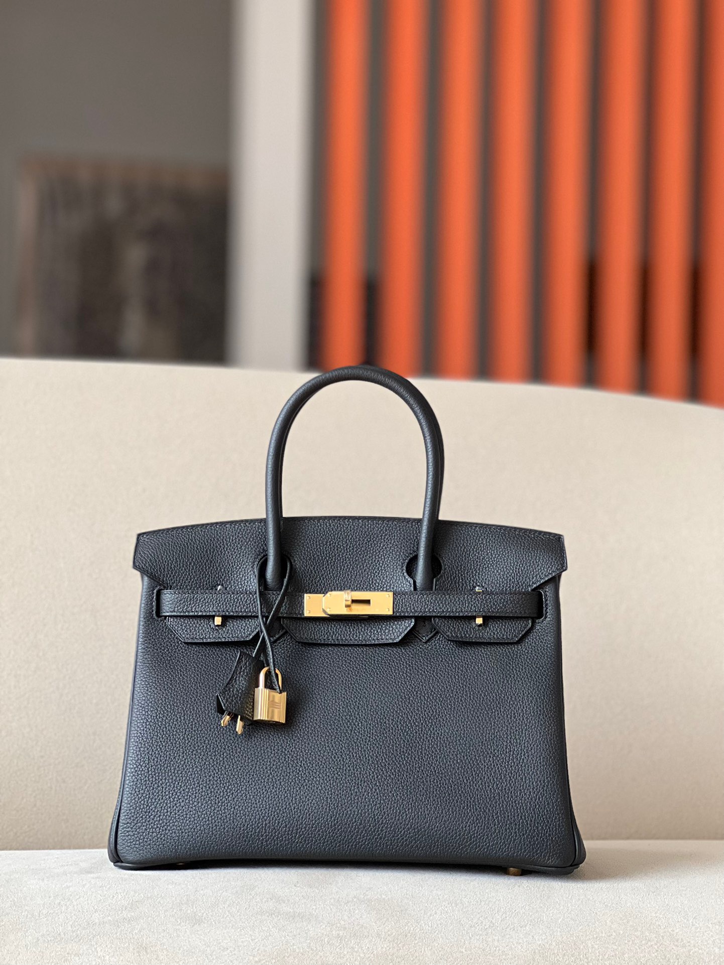 Hermes Birkin  #89 Nolr25-35cm TOGO