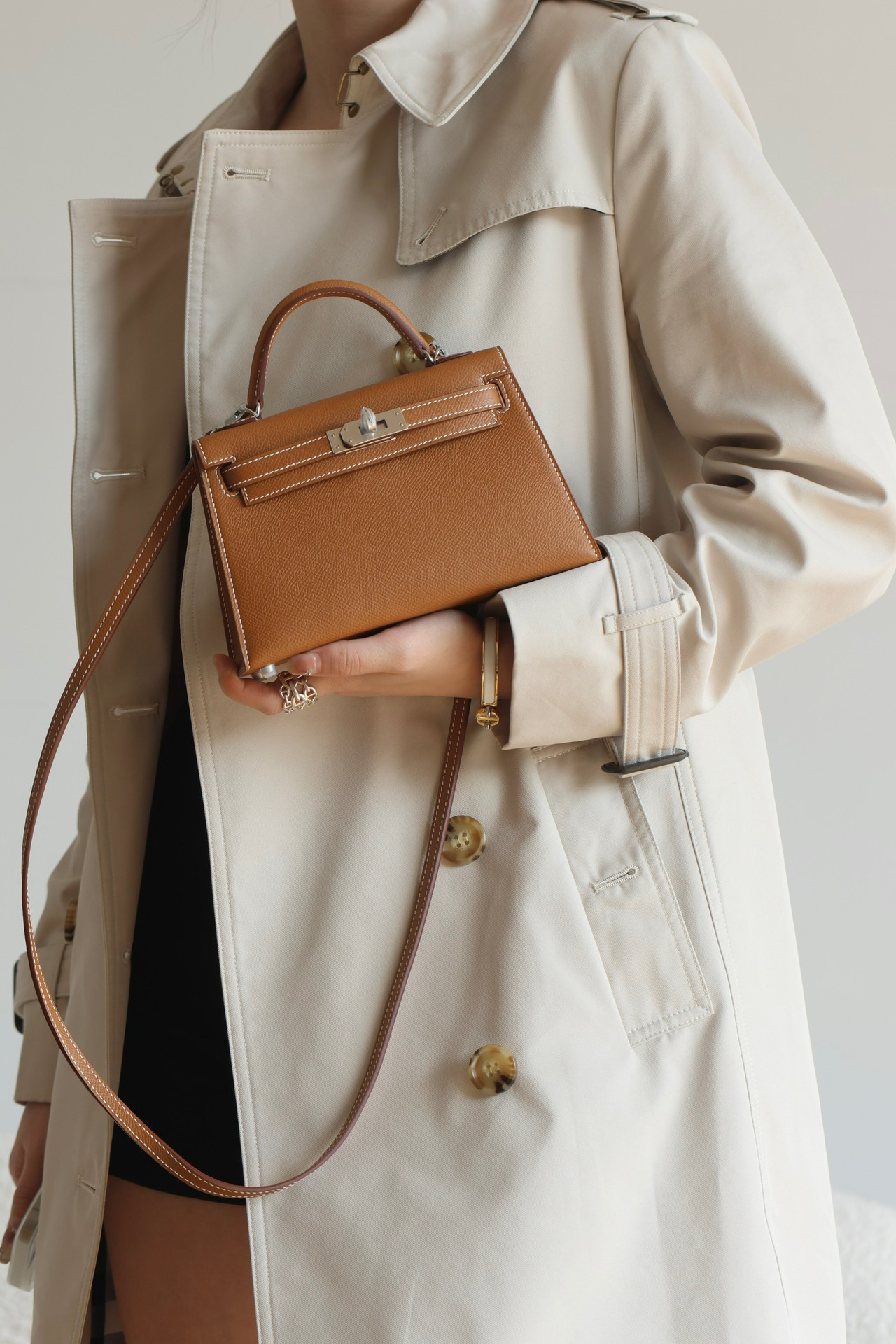 Hermes Mini Kelly #37 Gold Epsom