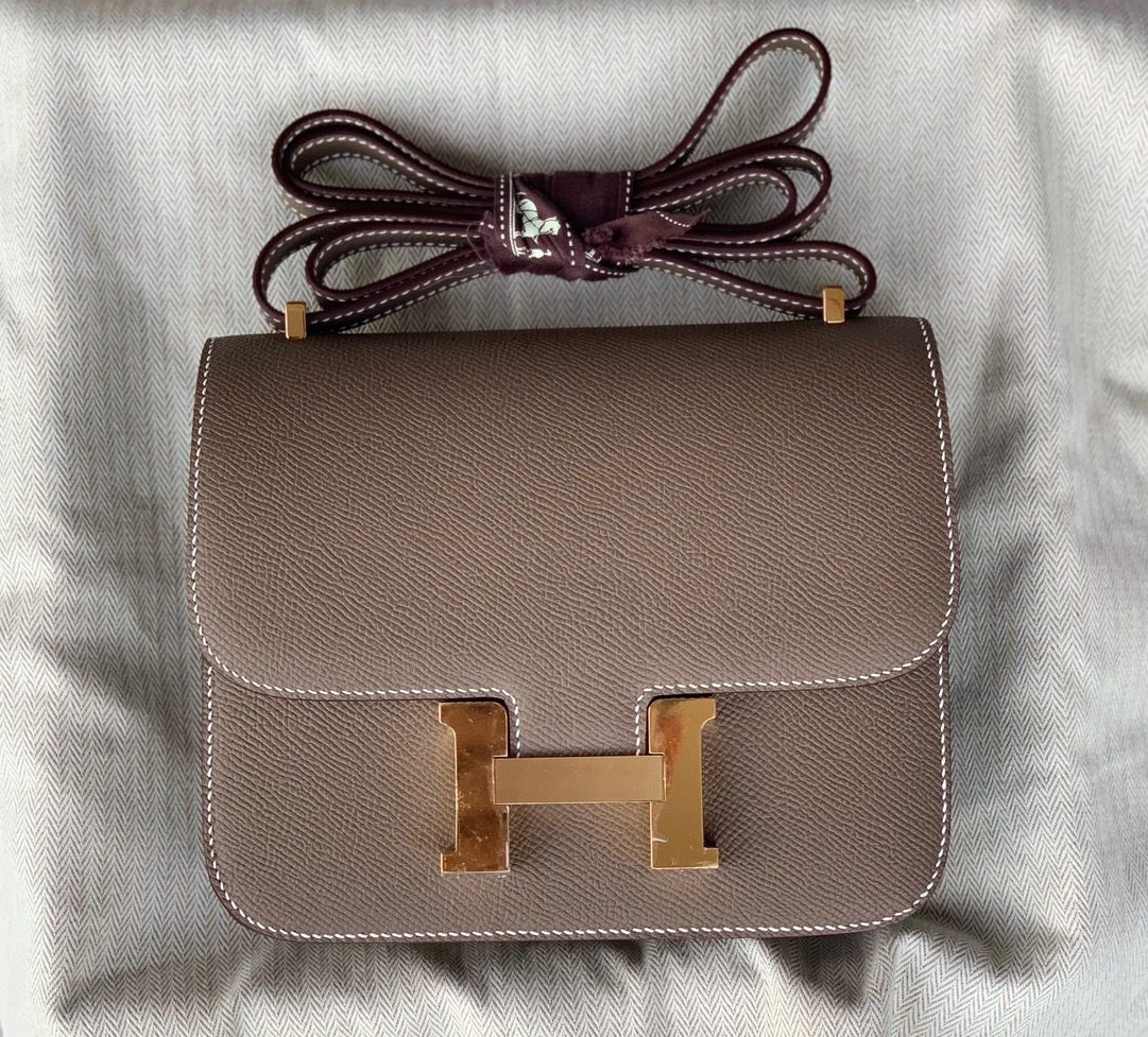 Hermes Constance #19 Etoupe 19-24cm Epsom