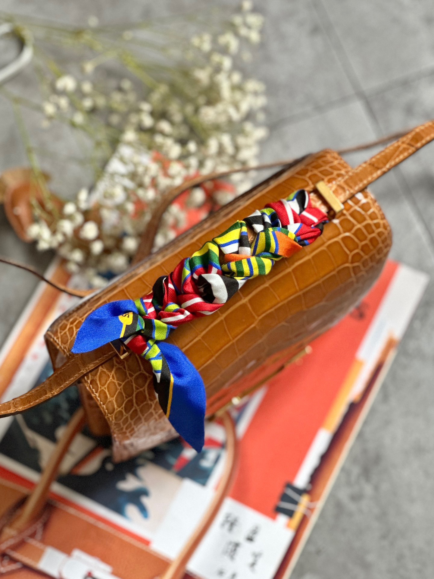 Crocodile skin Constance #37 Gold 19-24cm