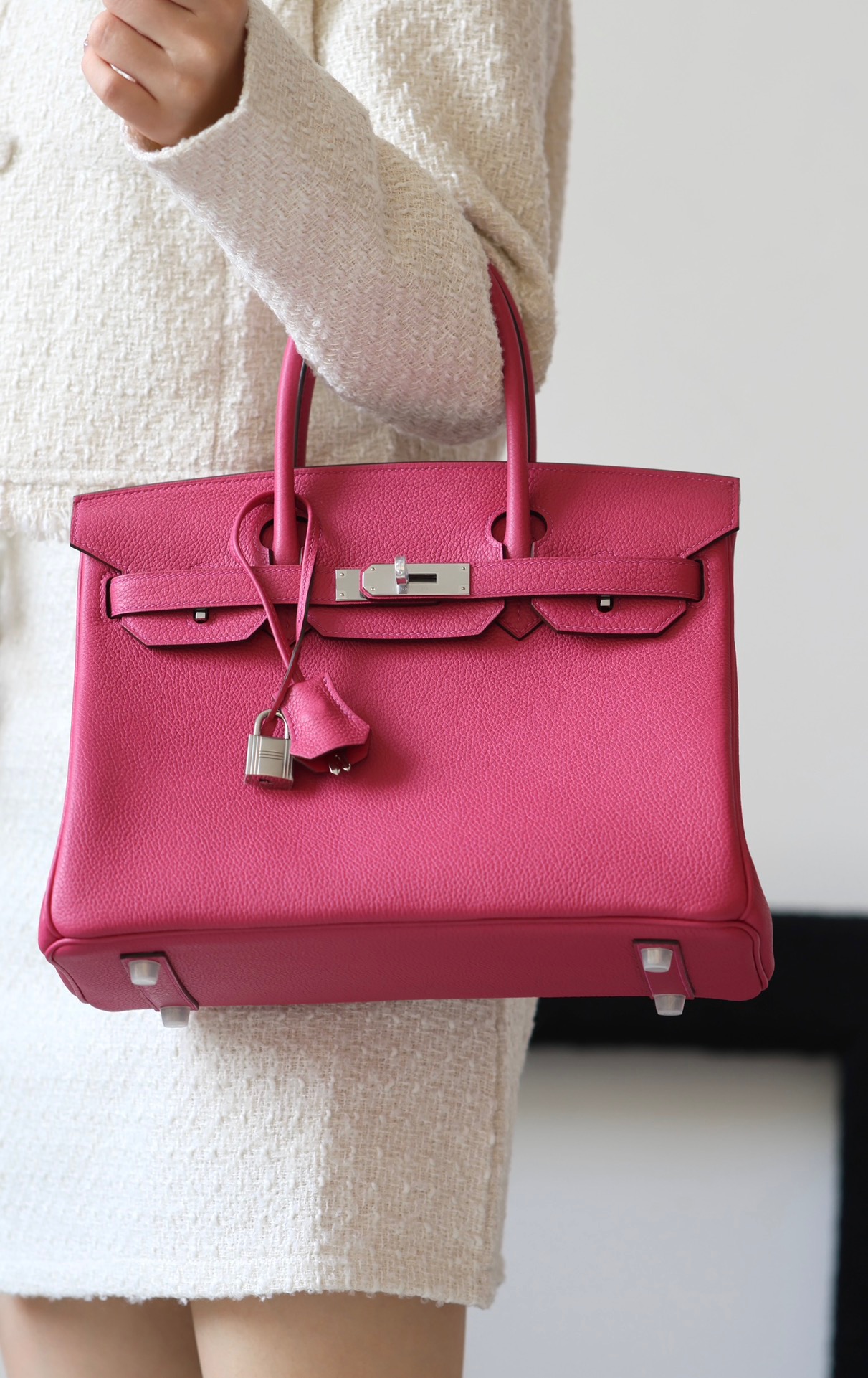 Hermes Birkin #E5 Rose tyrien 25-35cm TOGO