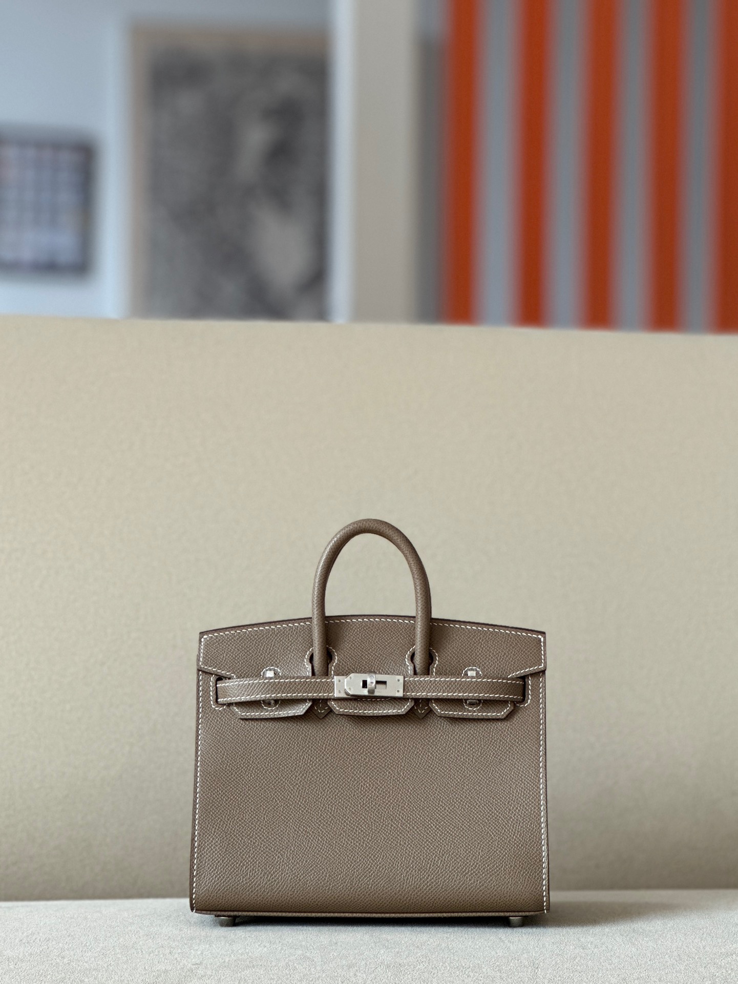 Hermes Birkin #18 Etoupe 25-30 Espom