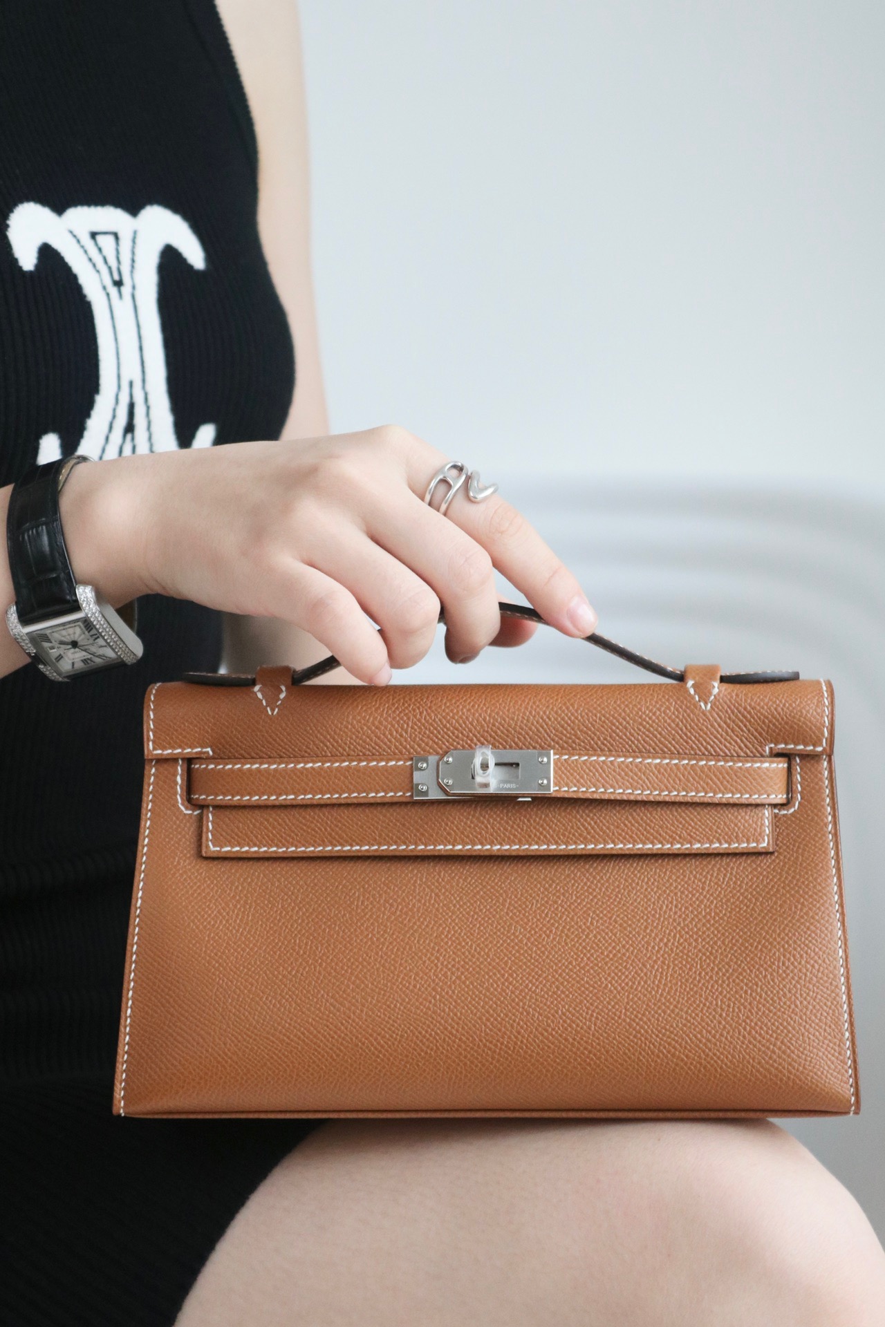Hermes Kelly #37 Gold 22cm Epsom