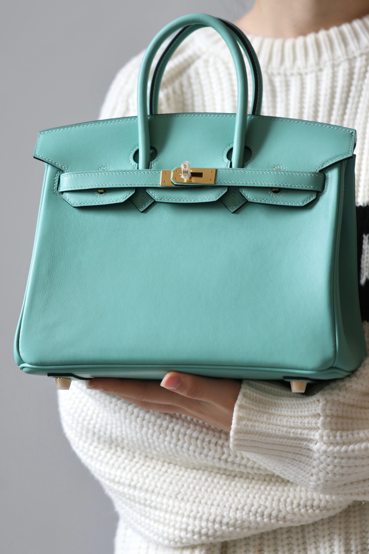 Hermes Birkin #3P Blue Aroll 25-35cm Switf