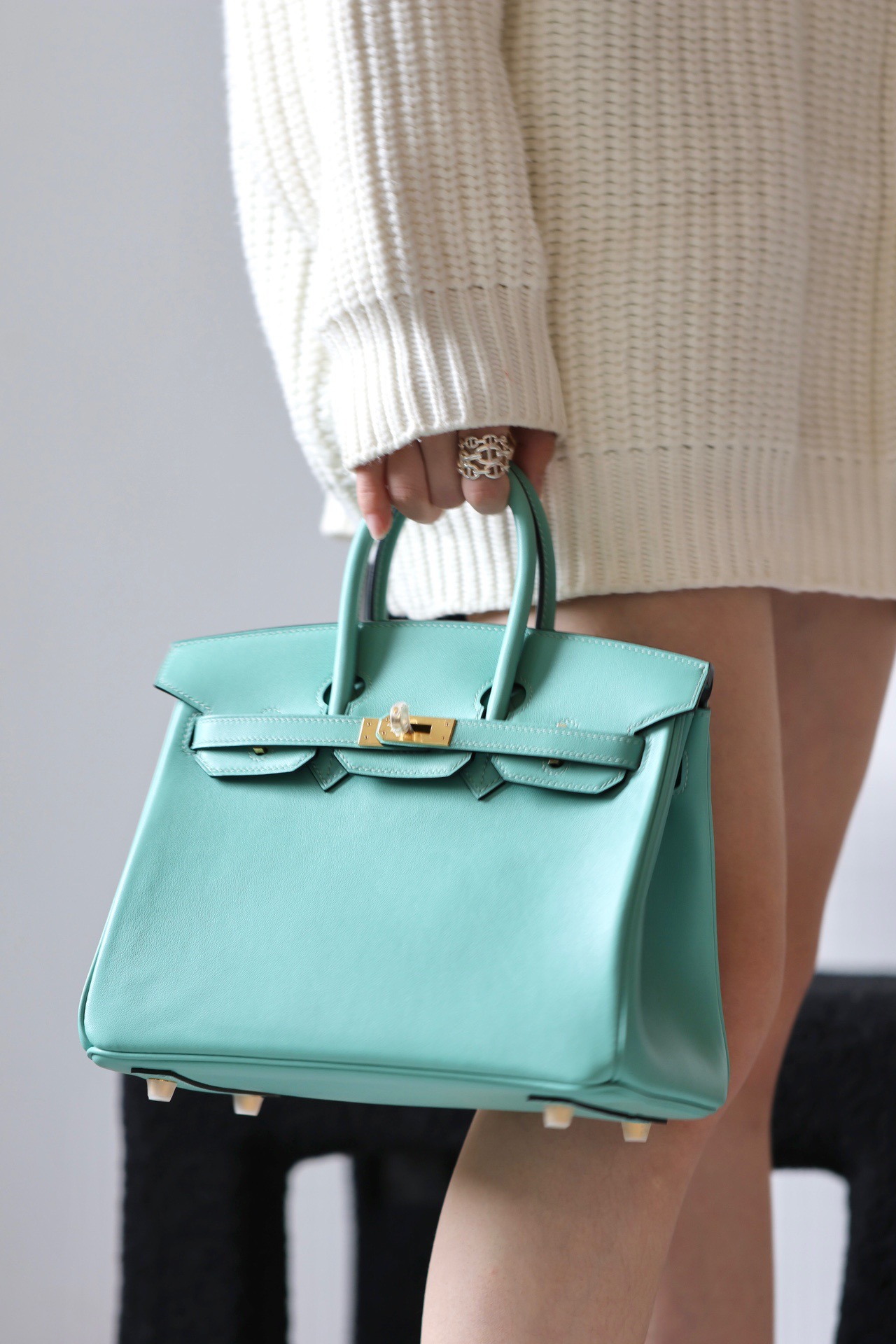 Hermes Birkin #3P Blue Aroll 25-35cm Switf