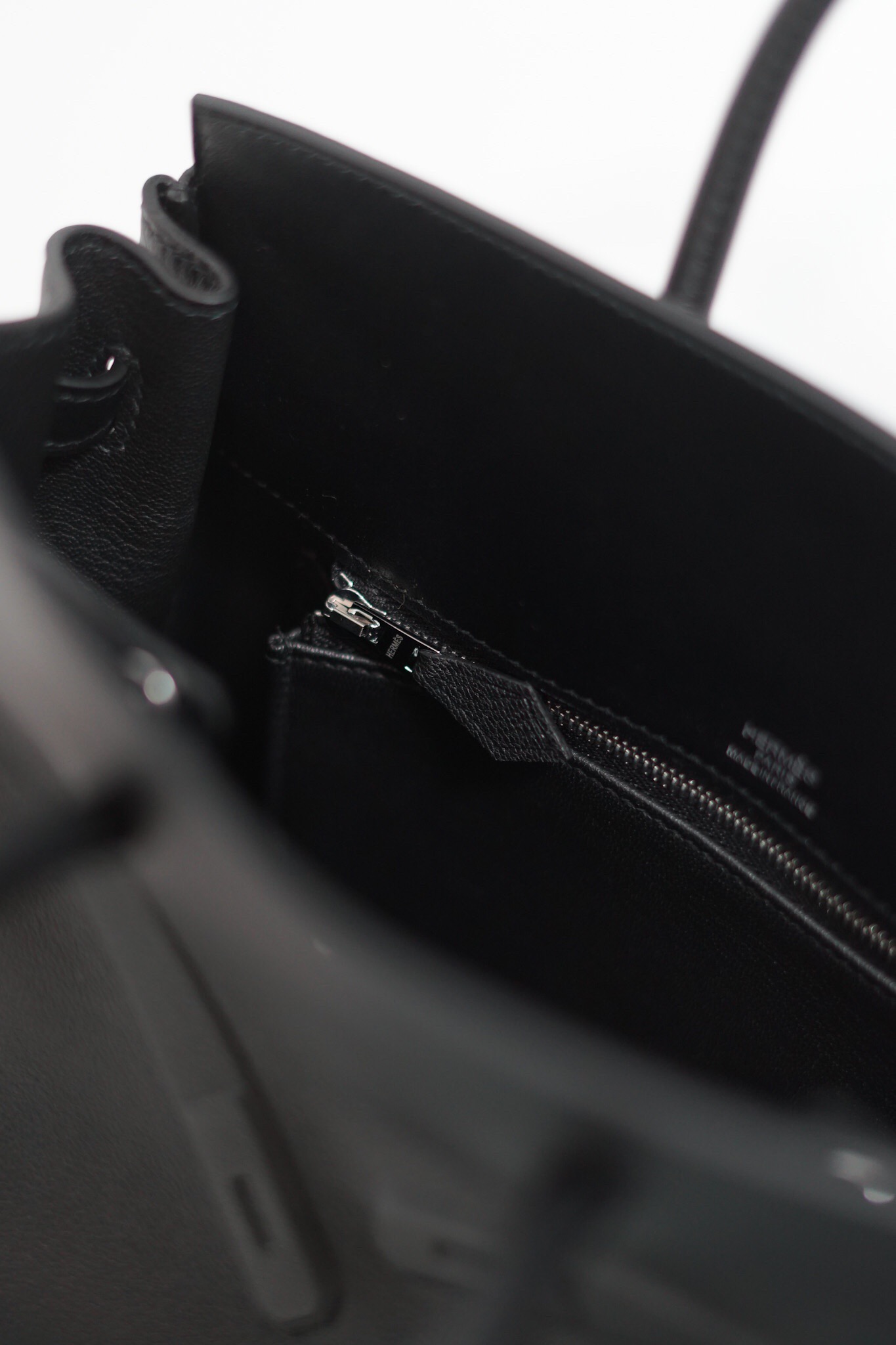 Hermes Shadow Birkin 25cm Switf Black