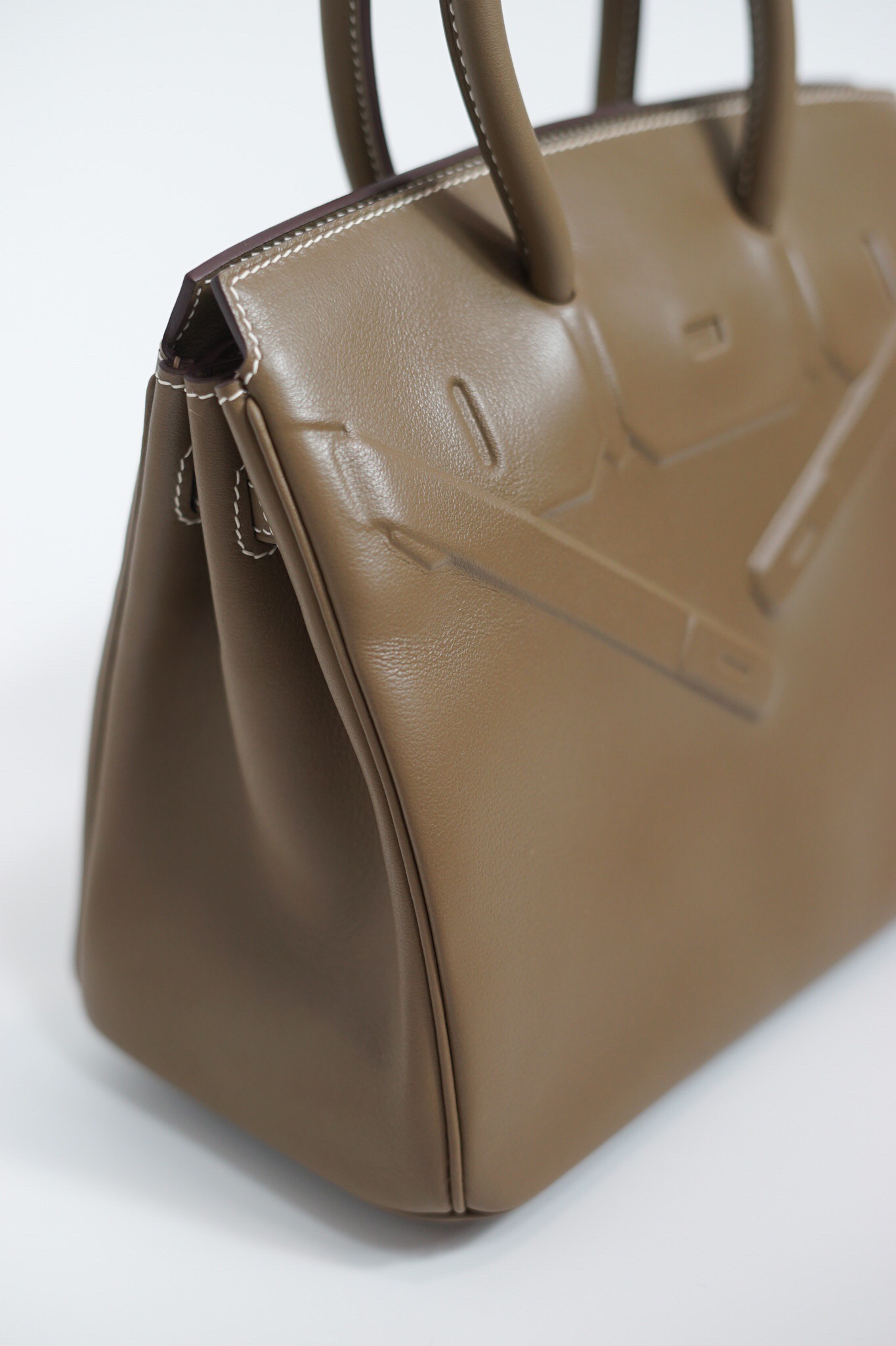 Hermes Shadow Birkin 25cm Switf Elephant Grey