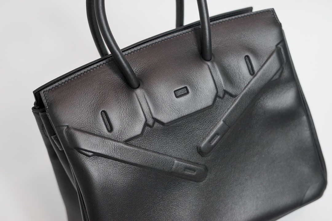 Hermes Shadow Birkin 25cm Switf Black