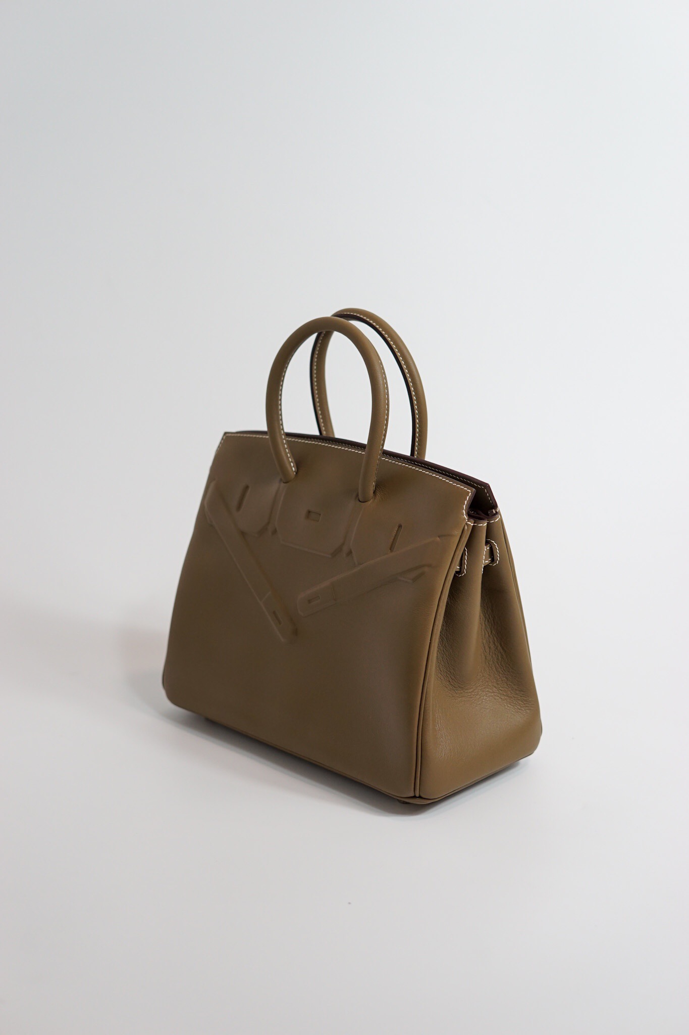 Hermes Shadow Birkin 25cm Switf Elephant Grey